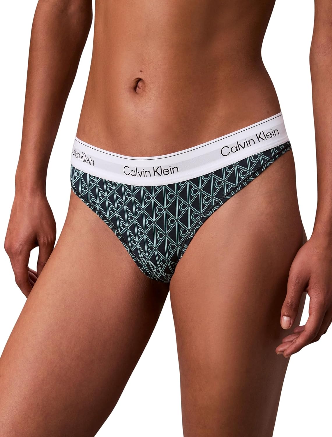 Detalle de Calvin Klein Damen String Thong mit Stretch – sportlich-minimalistisch, bequeme Passform