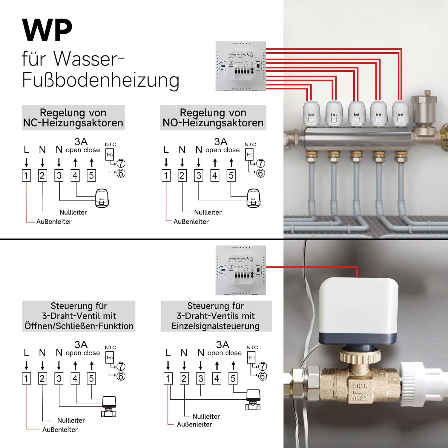 Thumbnail 4 de Beok Thermostat Fußbodenheizung Smart WLAN