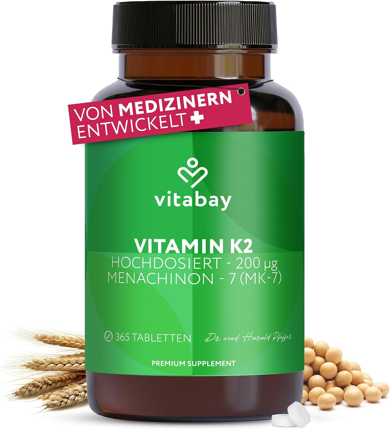 Detalle de Vitabay Vitamin K2 200 µg 365 Tabletten 💊