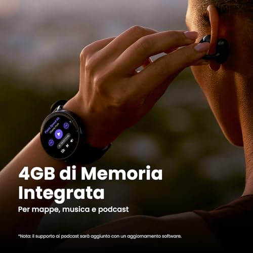 Detalle 2 de Amazfit Active Max 48mm: smartwatch con AMOLED 1,5'', mappe offline e NFC