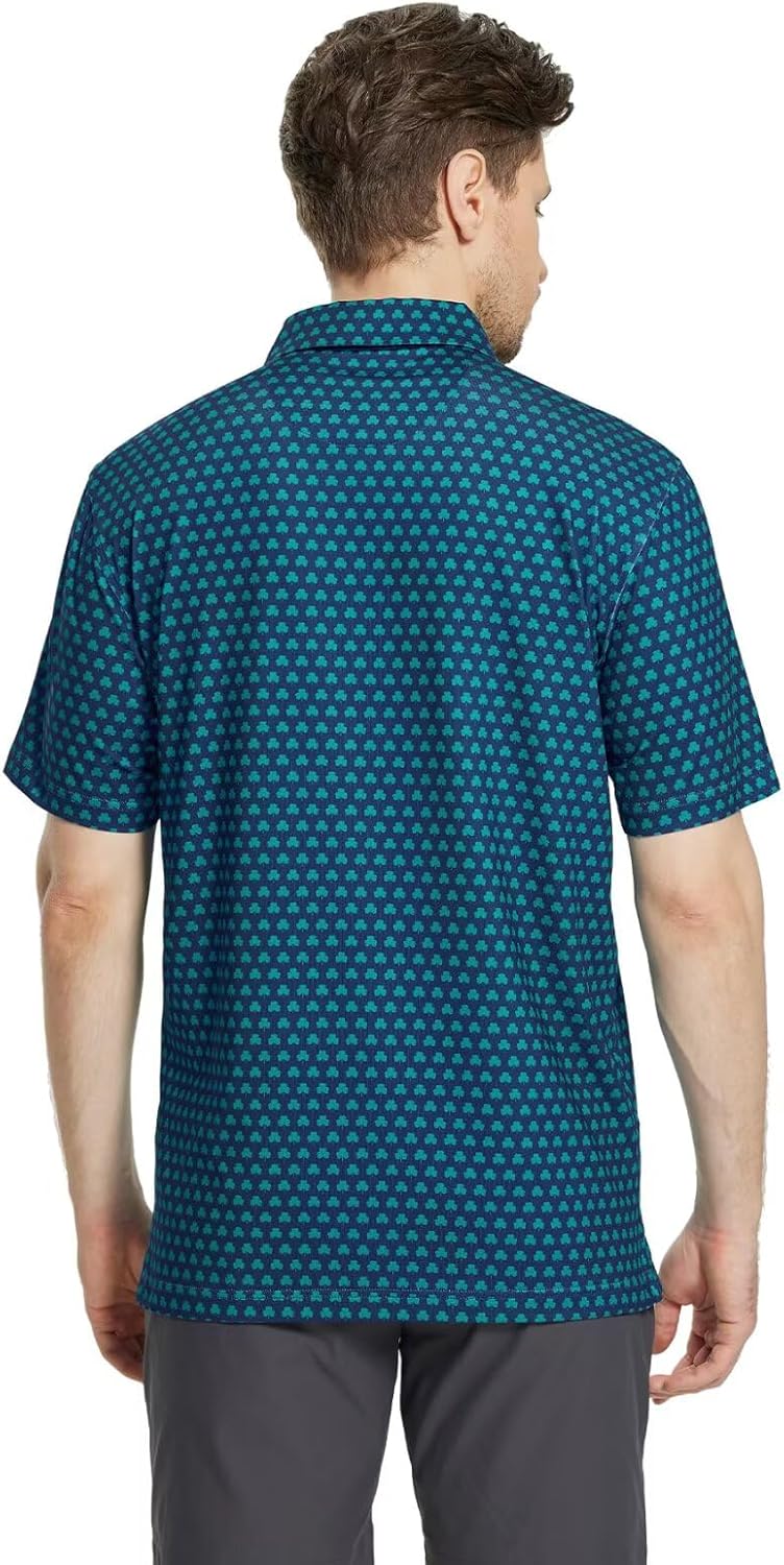 Thumbnail 3 de M MAELREG Men’s Short-Sleeve Dry-Fit Golf Polo Shirt (Performance, Printed, UPF 30+)