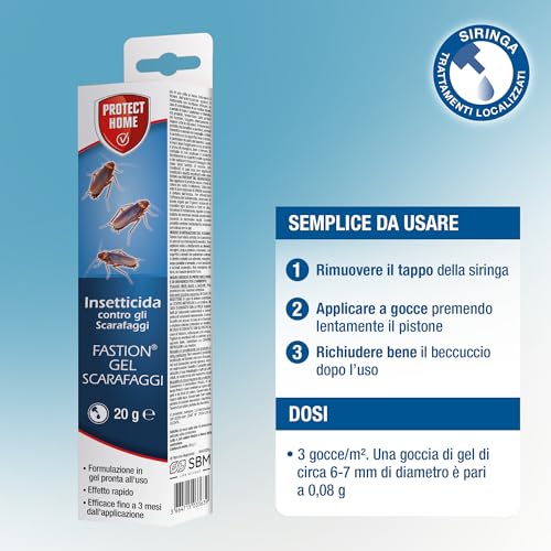 Detalle de PROTECT HOME Protect Home Fastion Gel Scarafaggi – Gel pronto all’uso da 20 g