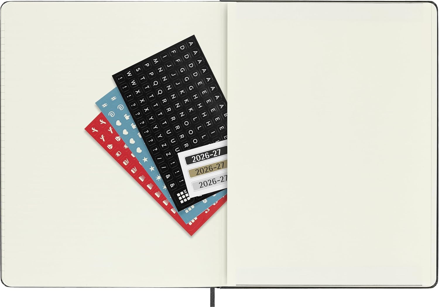 Detalle 2 de Moleskine DHB18WN4Y27 weekplanner 2026-2027, XL 19 x 25 cm, zwart