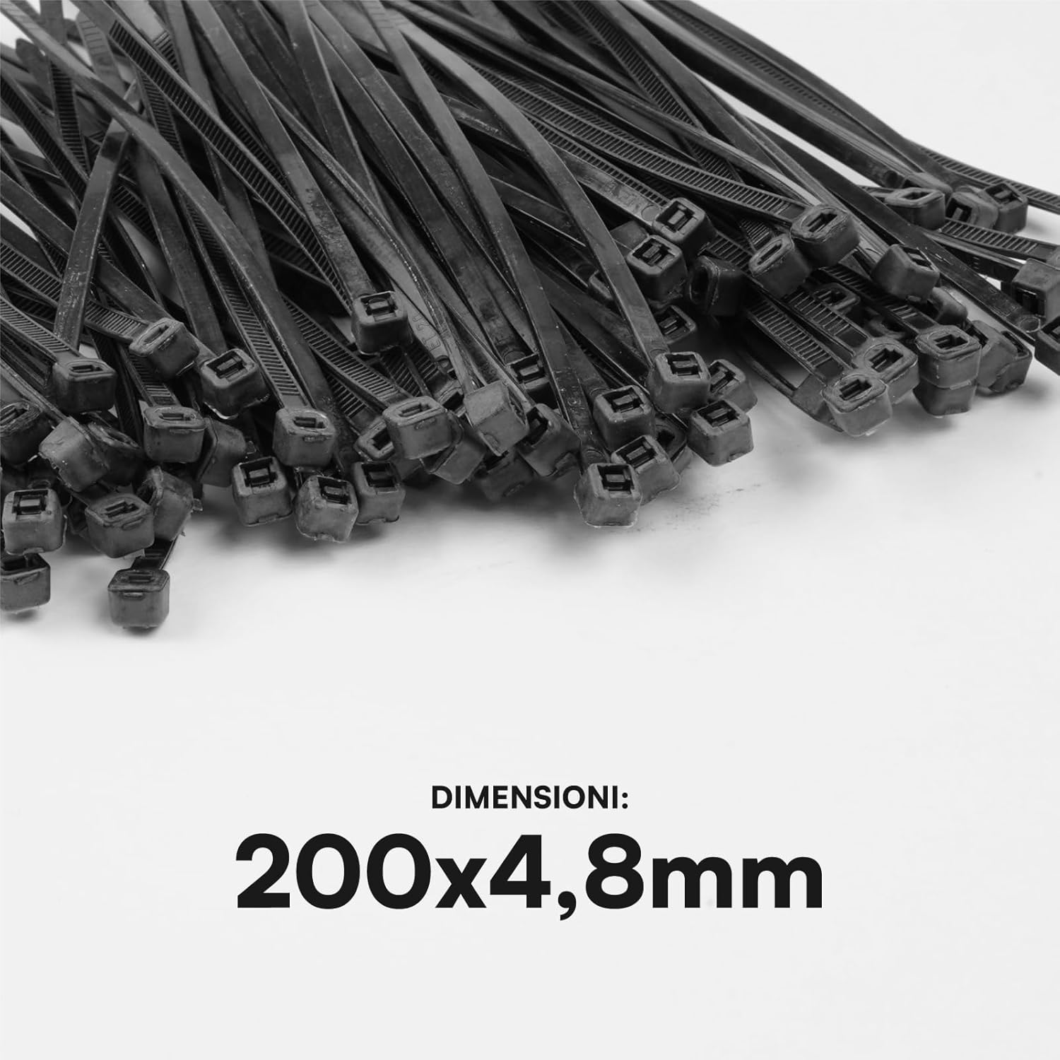 Thumbnail 5 de Fascette Stringicavo in Nylon 6.6 200x4,8mm – Tenuta 22 Kg per Cavi e Cablaggi Autobloccanti