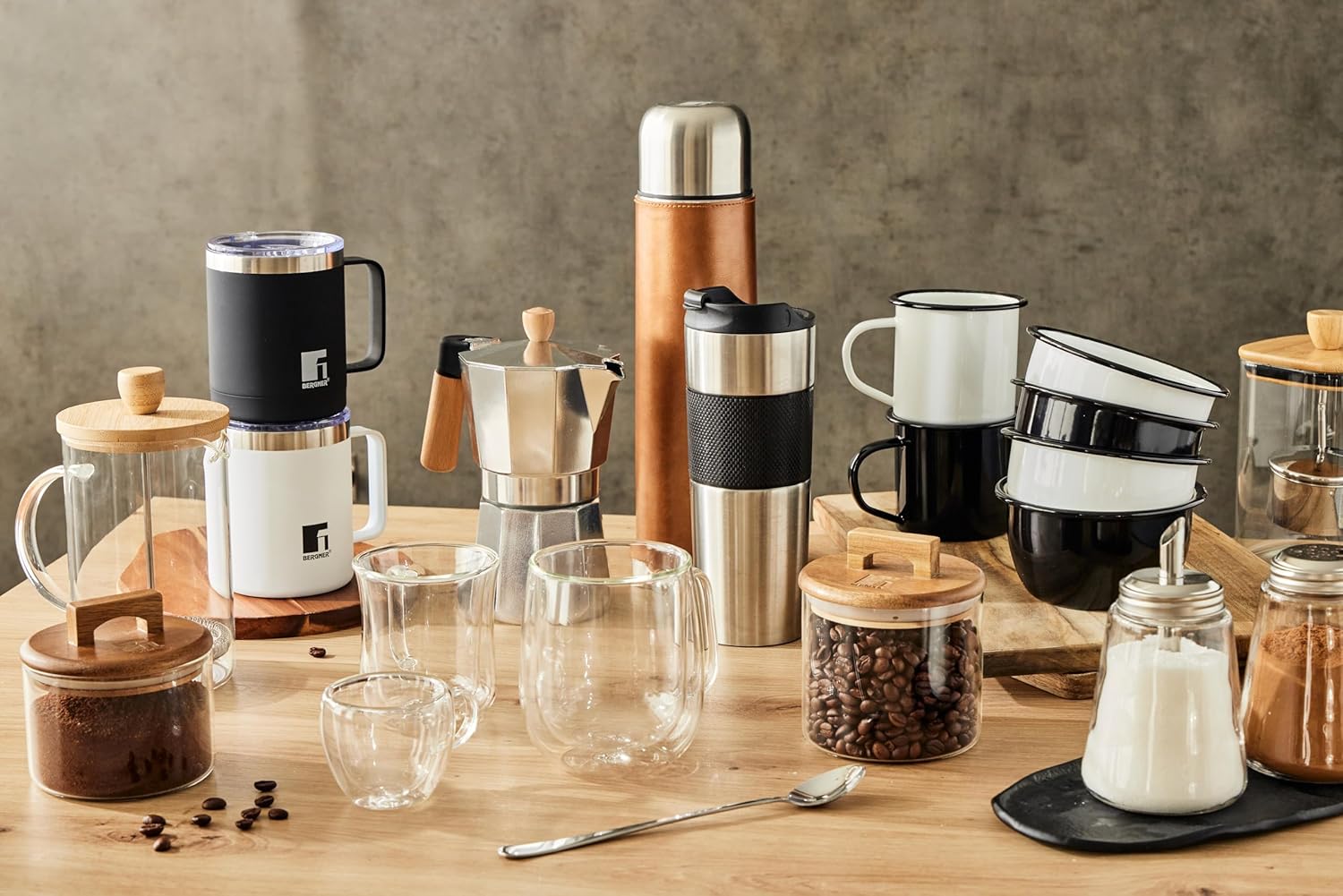 Thumbnail 4 de Bergner Coffee & Tea Lovers ☕️ Cafetera de Émbolo 800ml