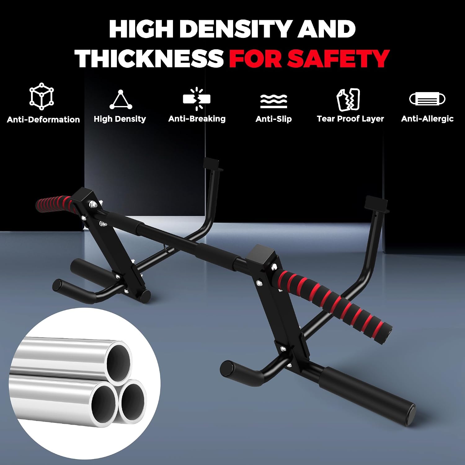 Thumbnail 6 de ONETWOFIT Doorway Pull-Up Bar, 440 lb Capacity