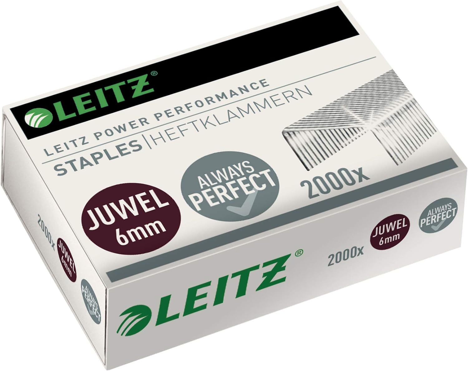 Thumbnail 6 de Leitz Juwel Heftklammern 4 mm (56400000) – 10 x Box mit je 2.000 Stück, verzinkt