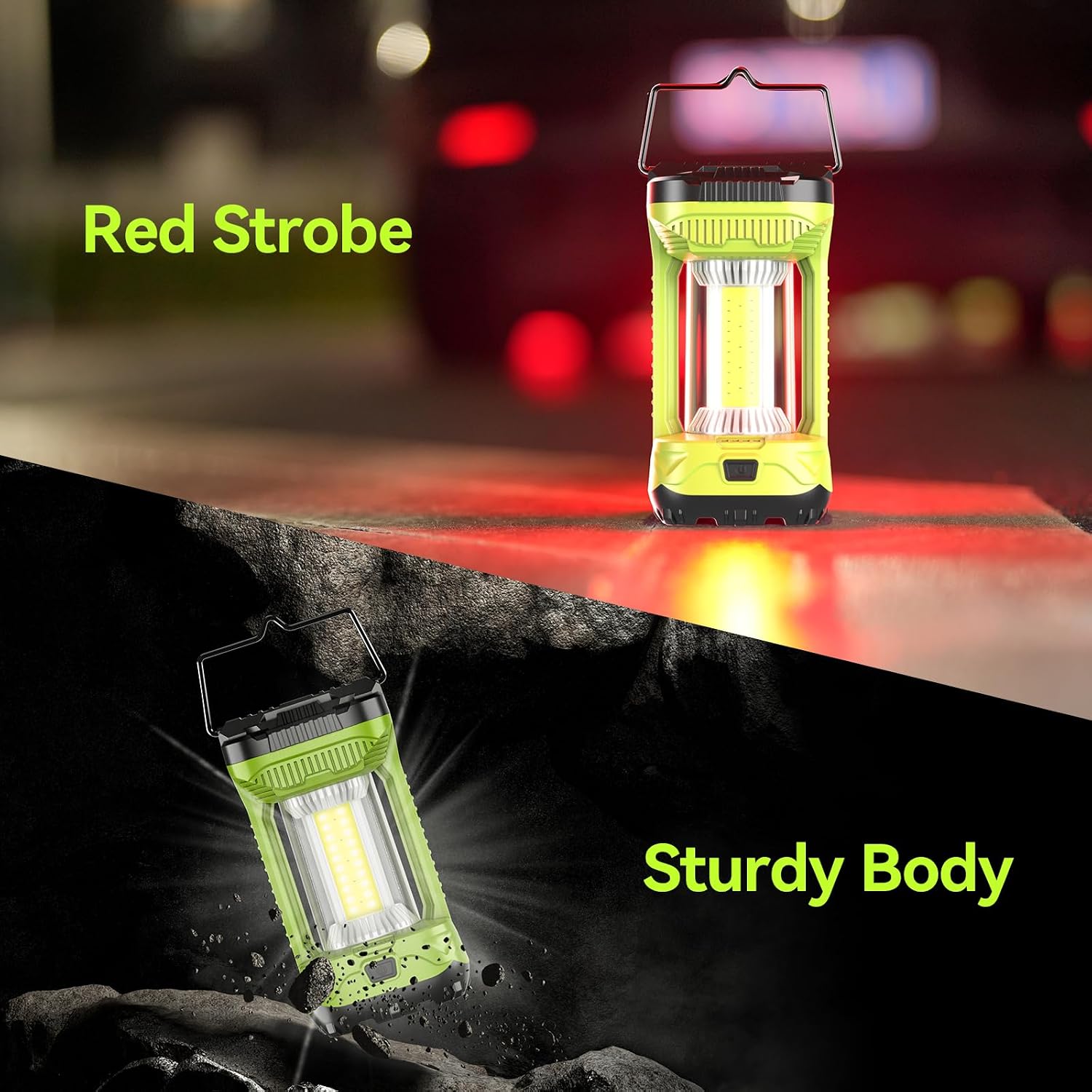 Detalle 2 de AlpsWolf CLV310-G2 Rechargeable Camping Lantern, Green, 4 Modes, 2-Pack