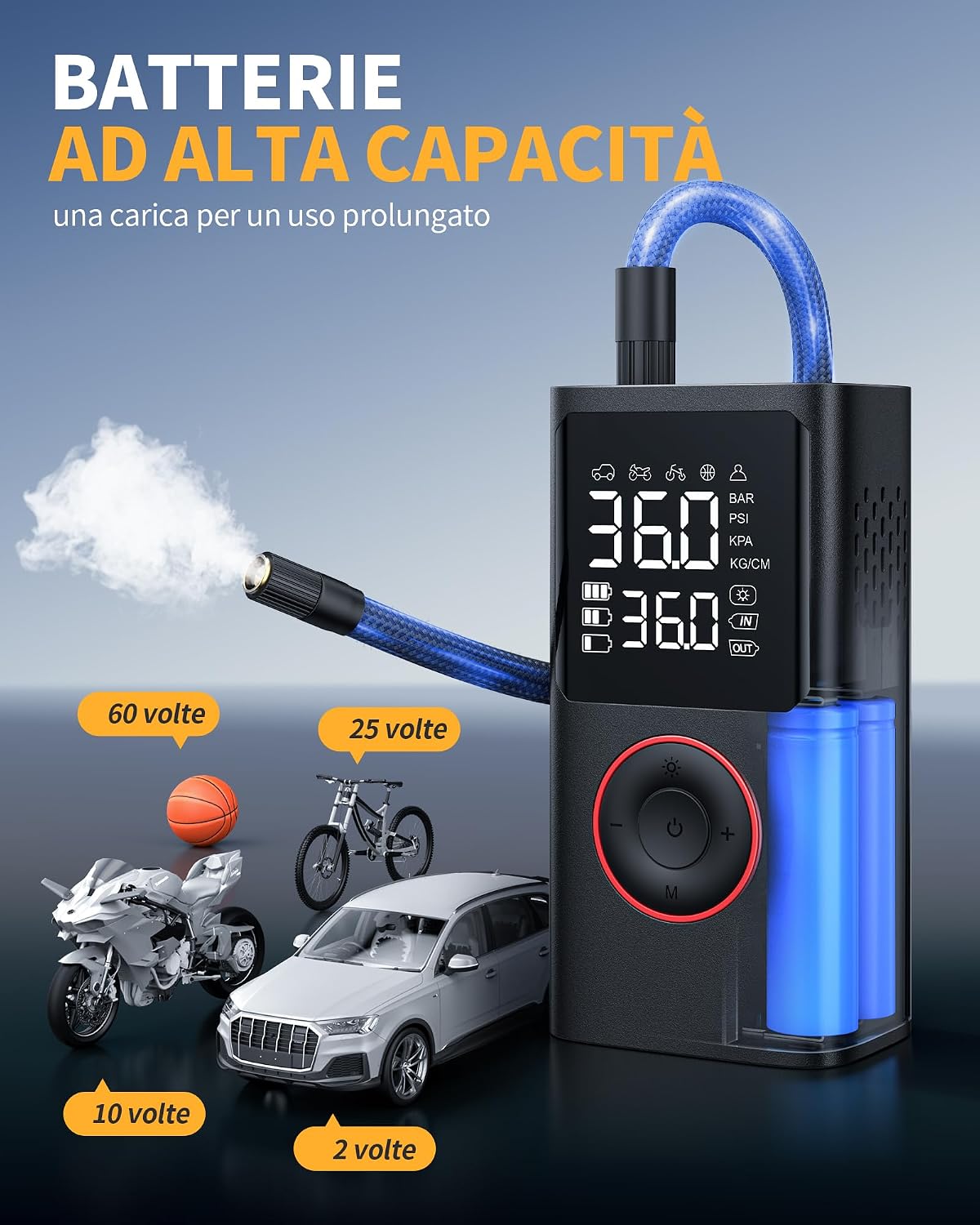 Thumbnail 2 de Powools Compressore Aria Portatile 150 PSI