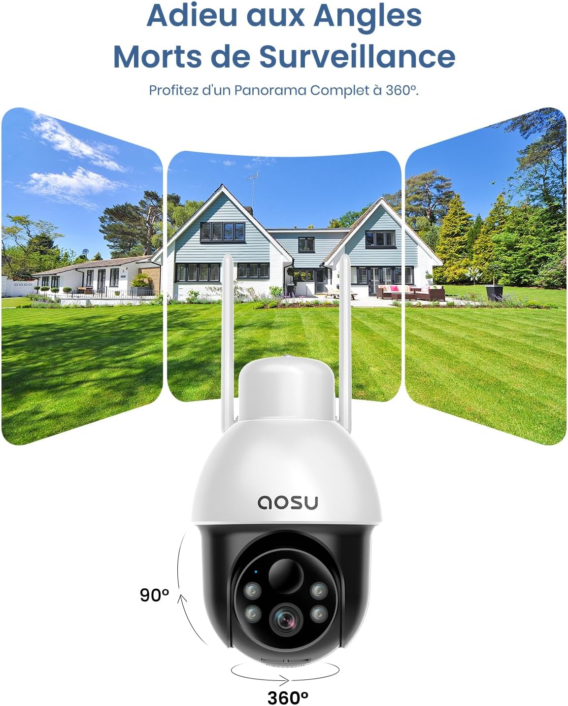 Detalle 2 de Caméra de surveillance solaire 2K PTZ