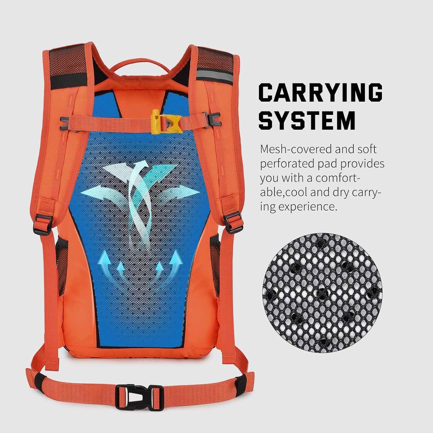 Detalle de SkySPER Zaino da Hiking 20L: impermeabile, leggero e versatile per escursioni quotidiane