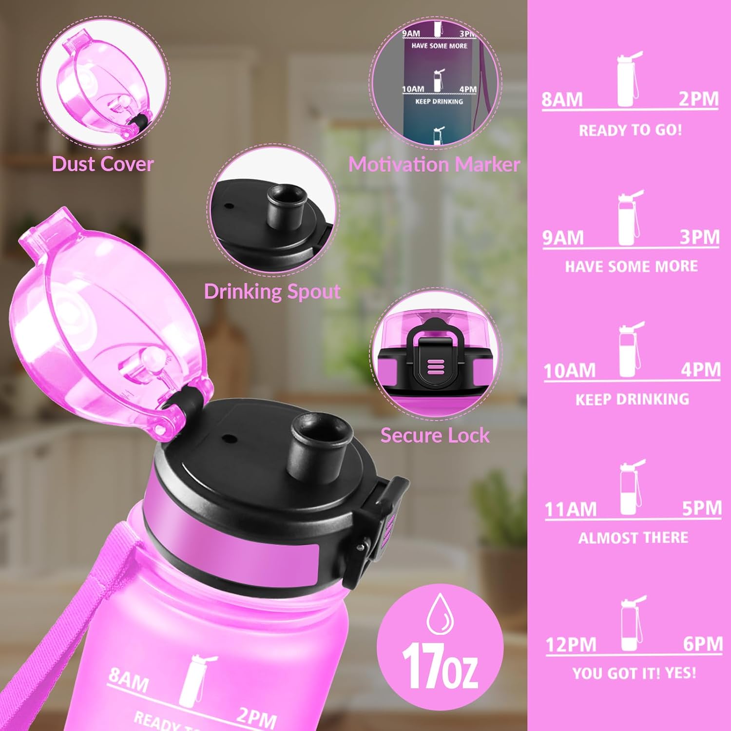 Detalle de HoneyHolly Gourde 500 ml étanche 🥤