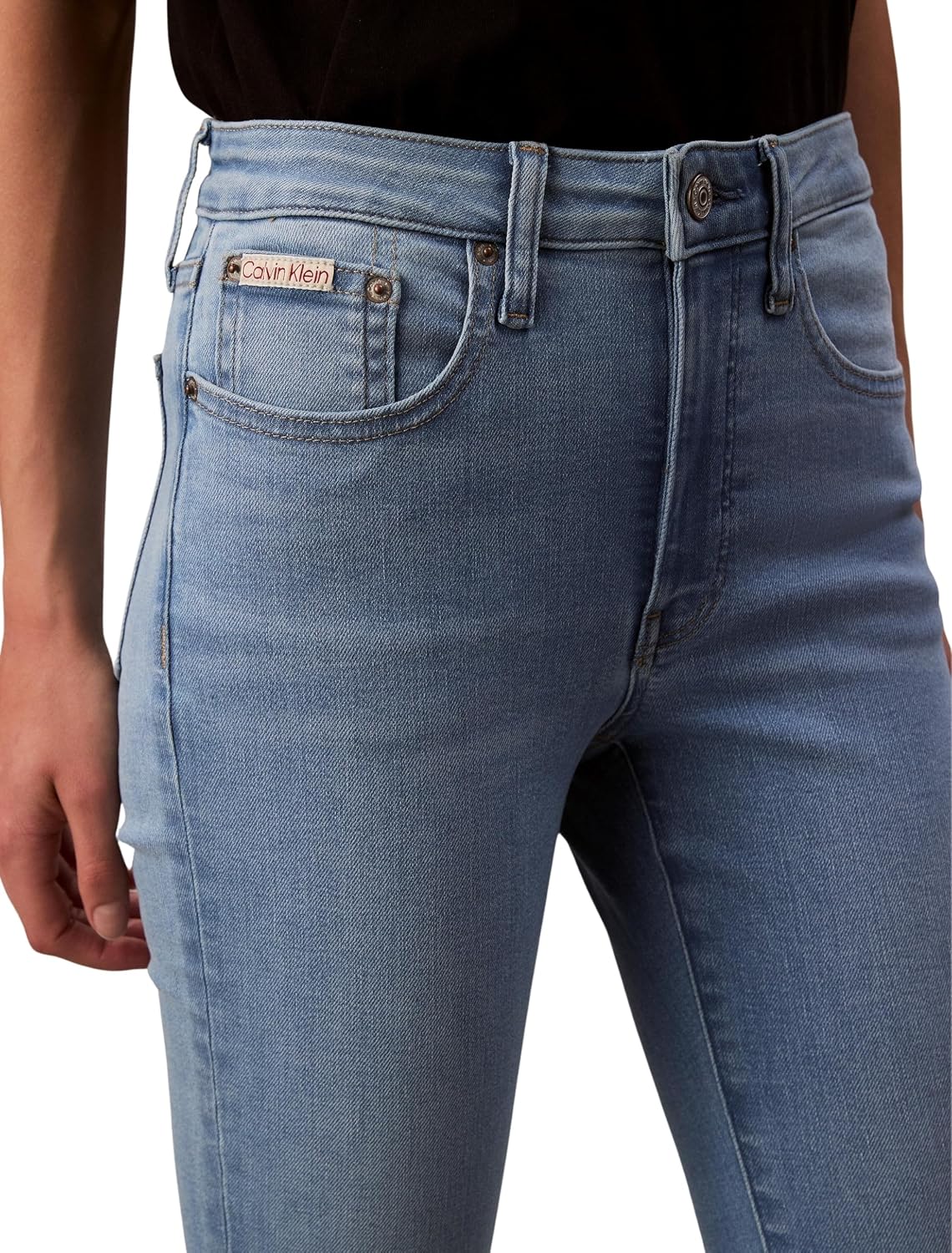 Detalle 2 de Calvin Klein Women’s Mid Rise Skinny Light Cape Jeans