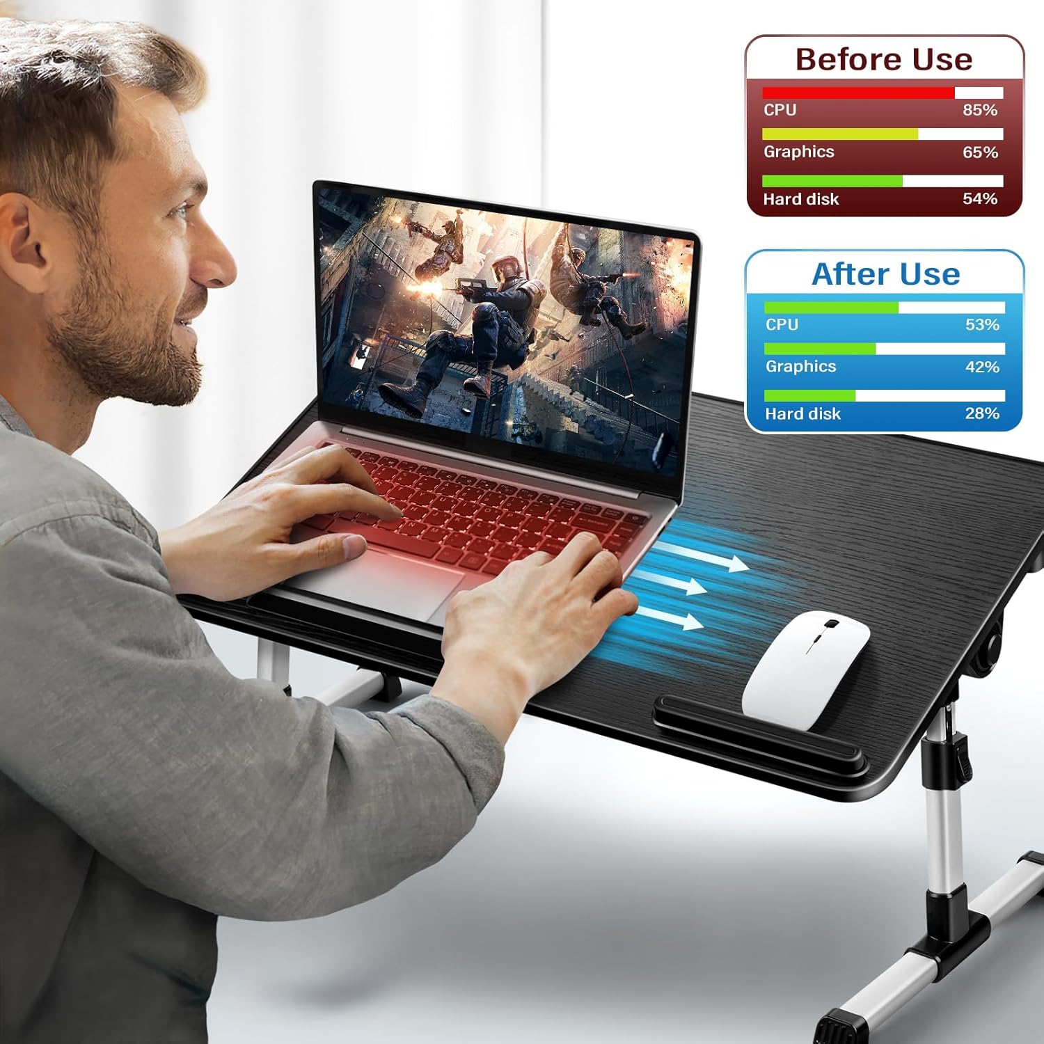 Thumbnail 2 de AirOpen Table de lit 60×34 cm