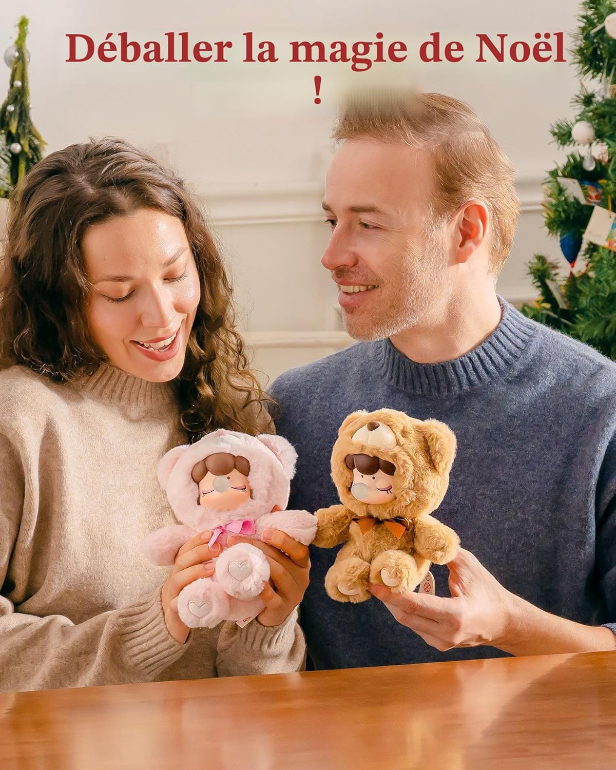 Detalle de Rolife Nanci - Ours en peluche coloré, boîte-surprise à collectionner
