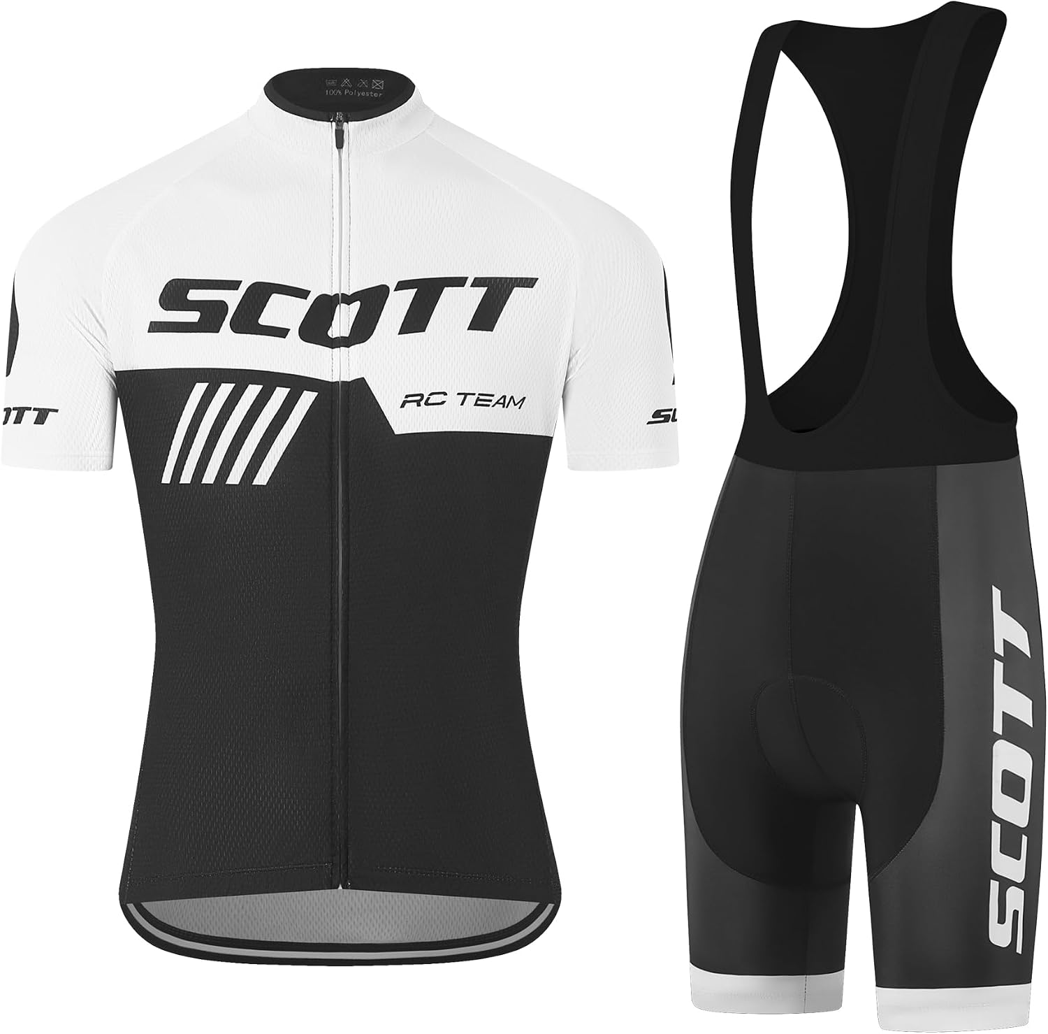 SIKLIN Rennrad Trikot Kurzarm Herren Set mit 5D-Gelpolster – Sommerbekleidung, 5 Taschen
