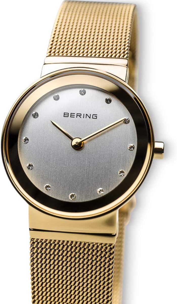 Thumbnail 1 de BERING 10126 Montre Quartz Femme — 26 mm, Boîtier acier inoxydable plaqué IP, bracelet Milanais, verre saphir, 5 ATM