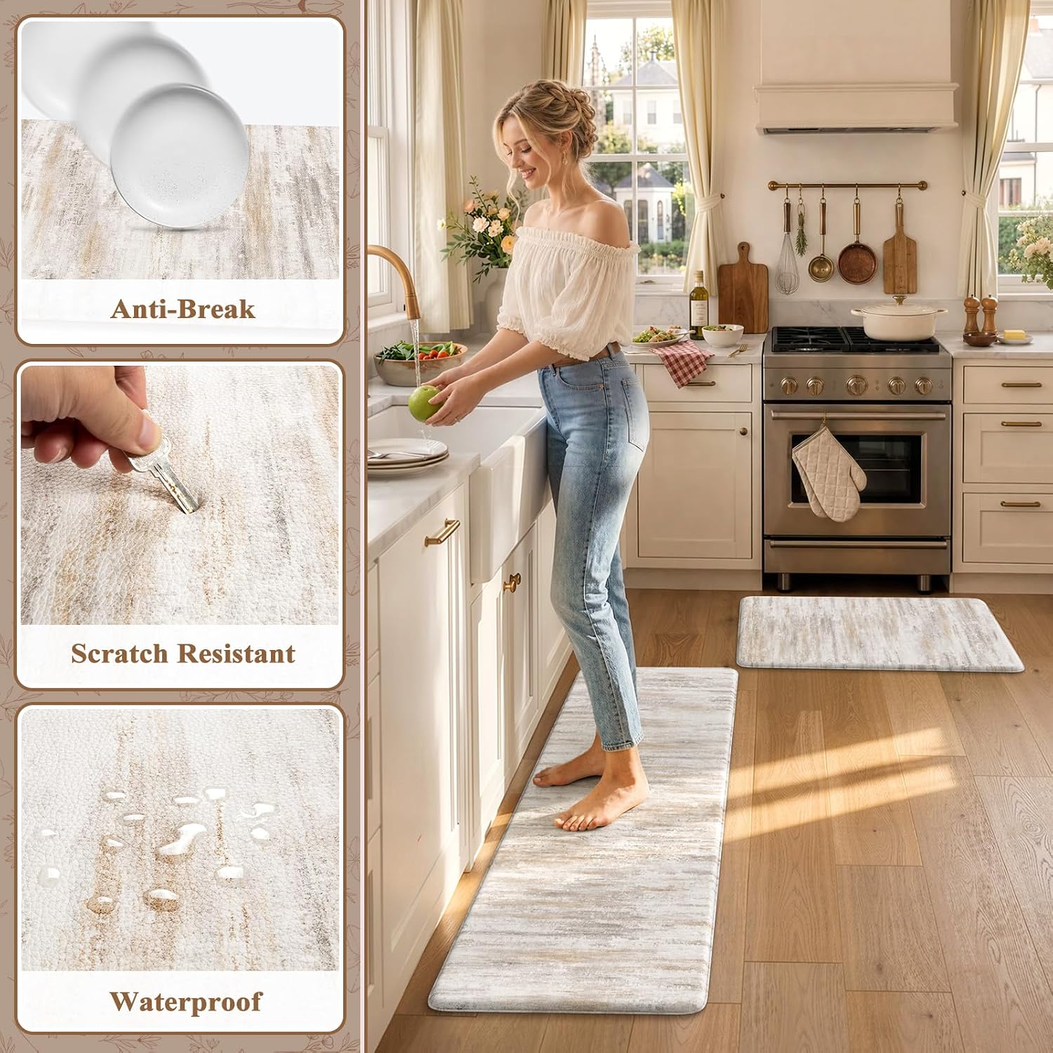 Thumbnail 5 de KIMODE Anti Fatigue Kitchen Mats 0.47in Thick