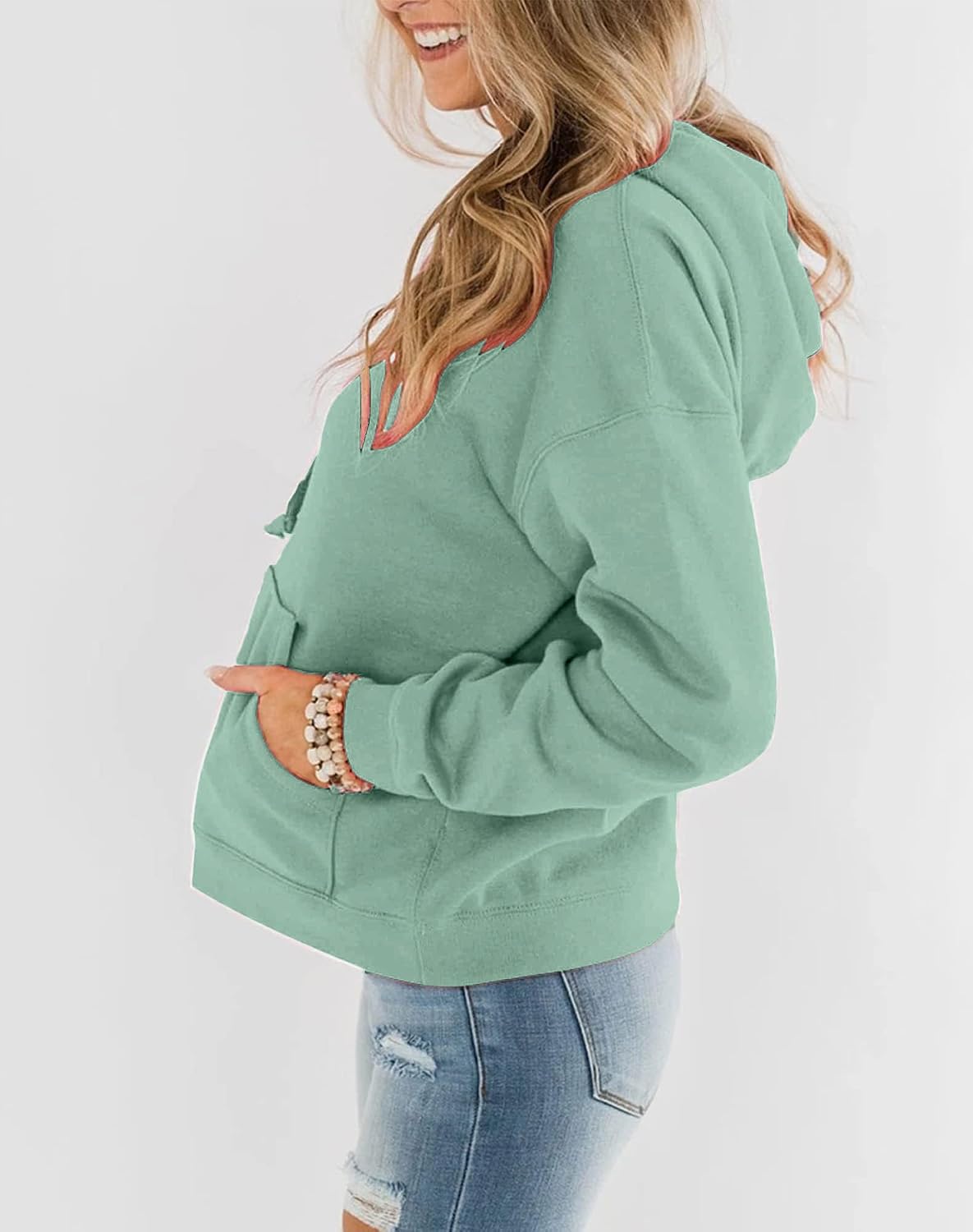 Detalle 2 de EUHOM Hoodie Damen Kapuzenpullover