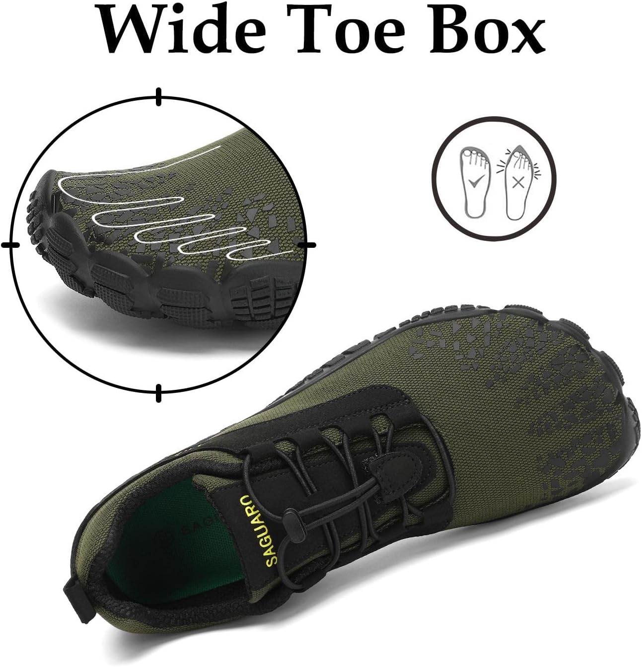 Detalle de SAGUARO Scarpe barefoot minimaliste antiscivolo