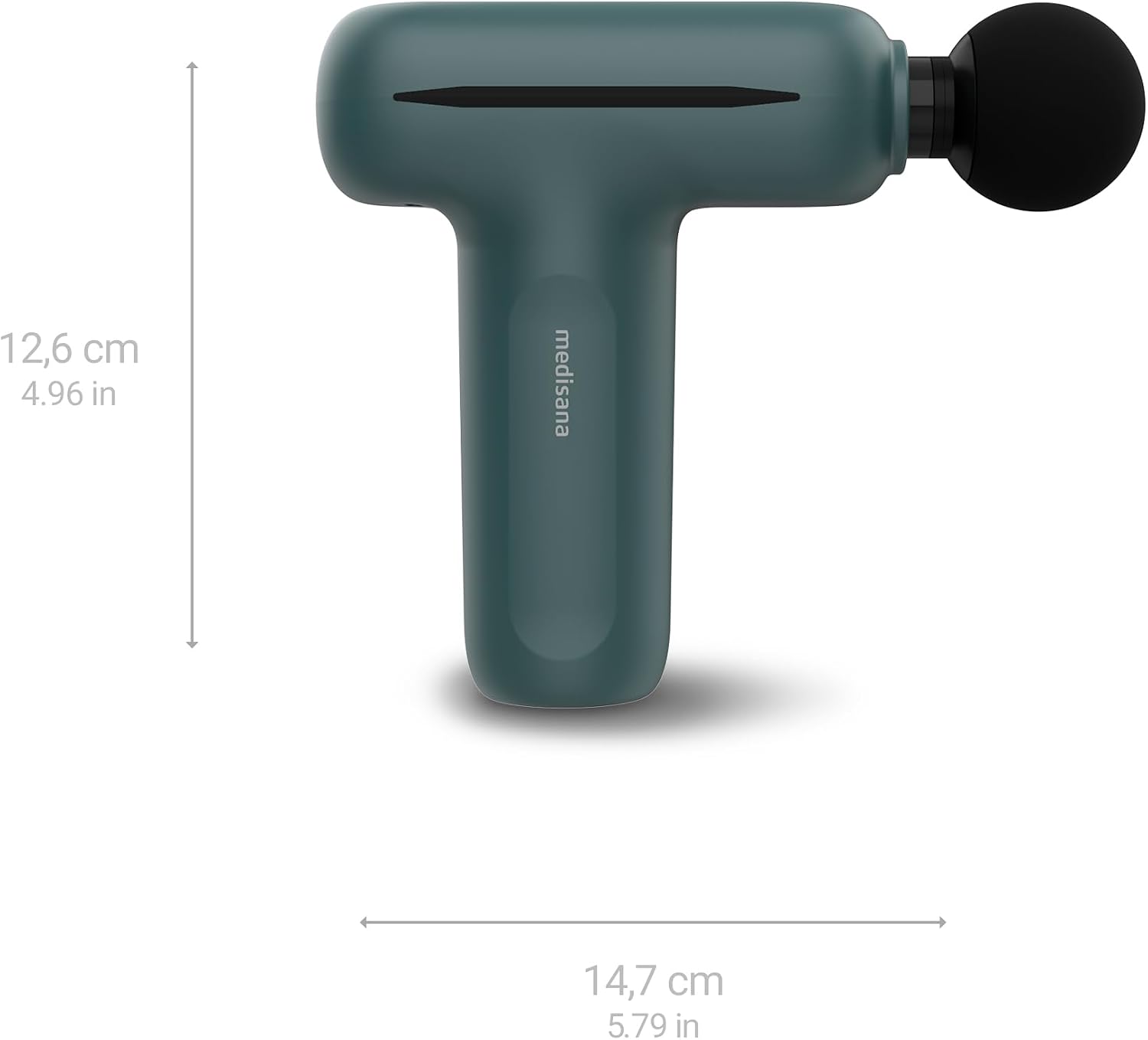 Detalle de Medisana MG 200 Massagepistole mit Smart-Modus, 4 Aufsätzen und 5 Intensitätsstufen