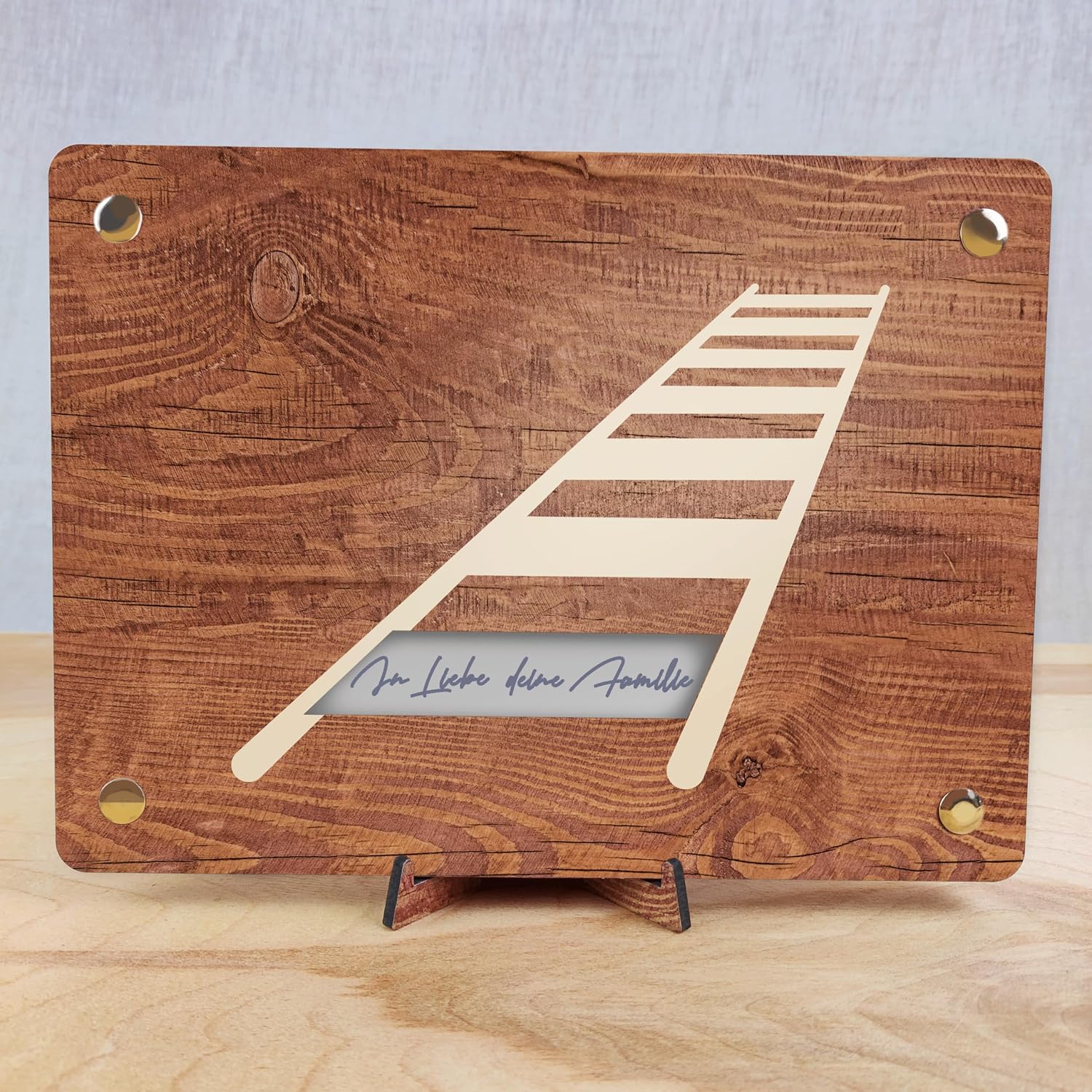 Detalle 2 de Zug Geschenk XL Geldgeschenk aus Holz 20x15 cm đźš‚