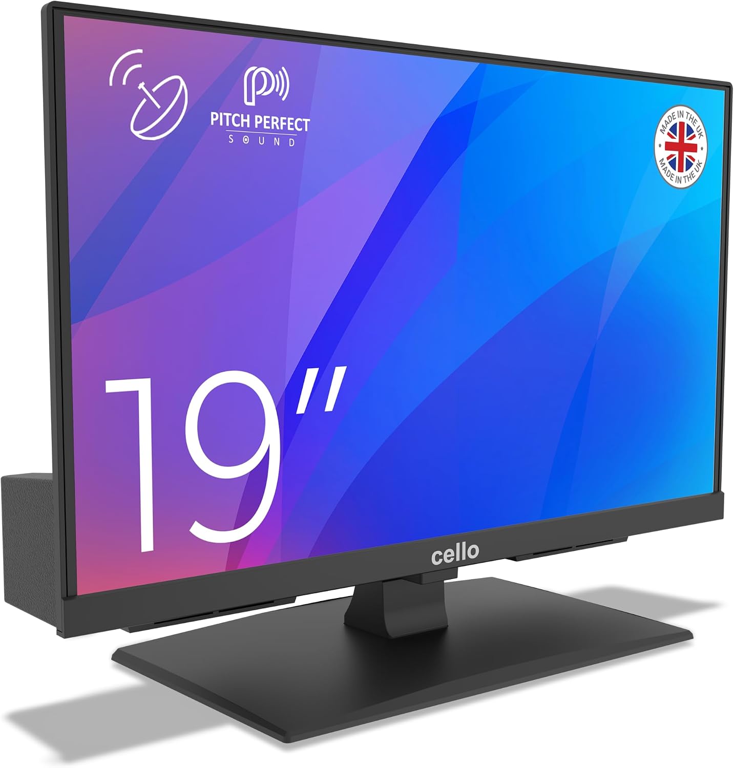 Detalle 2 de Cello Téléviseur LED Full HD 19" sans Cadre C1924SH-12V – DVB-S2, HDMI et Enregistrement USB