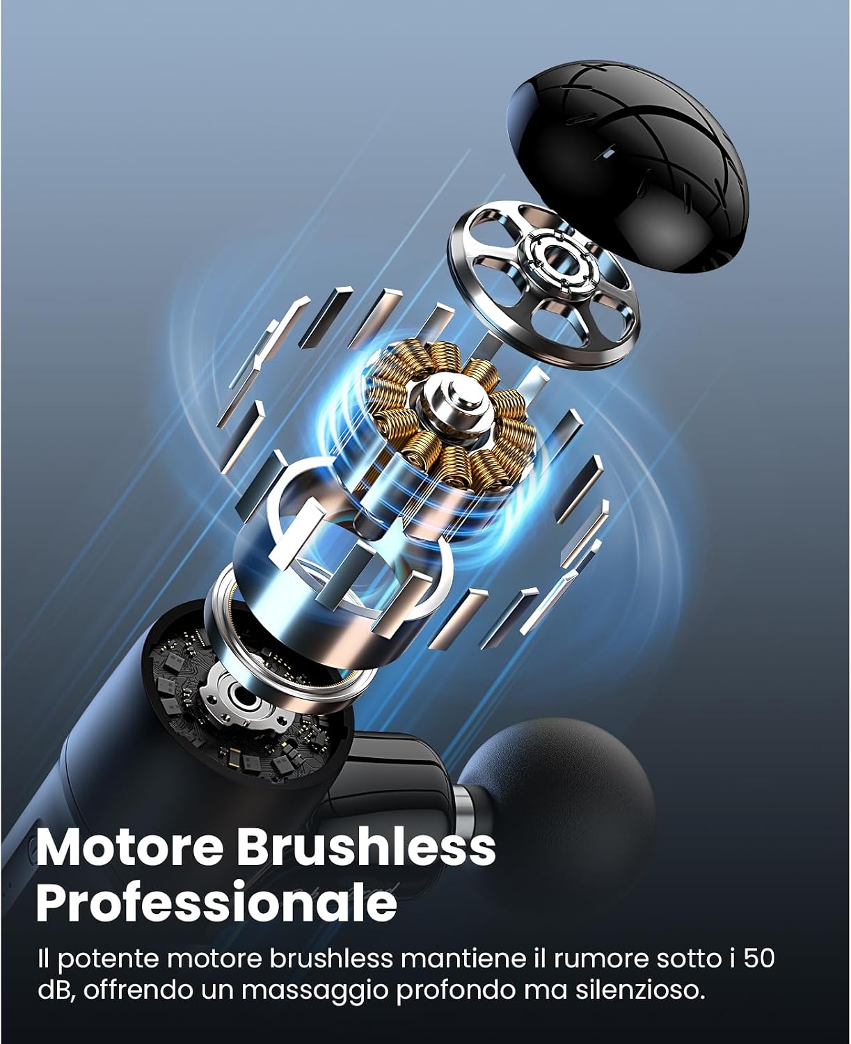 Detalle de Bob and Brad Q2 Plus pistola massaggio muscolare con calore