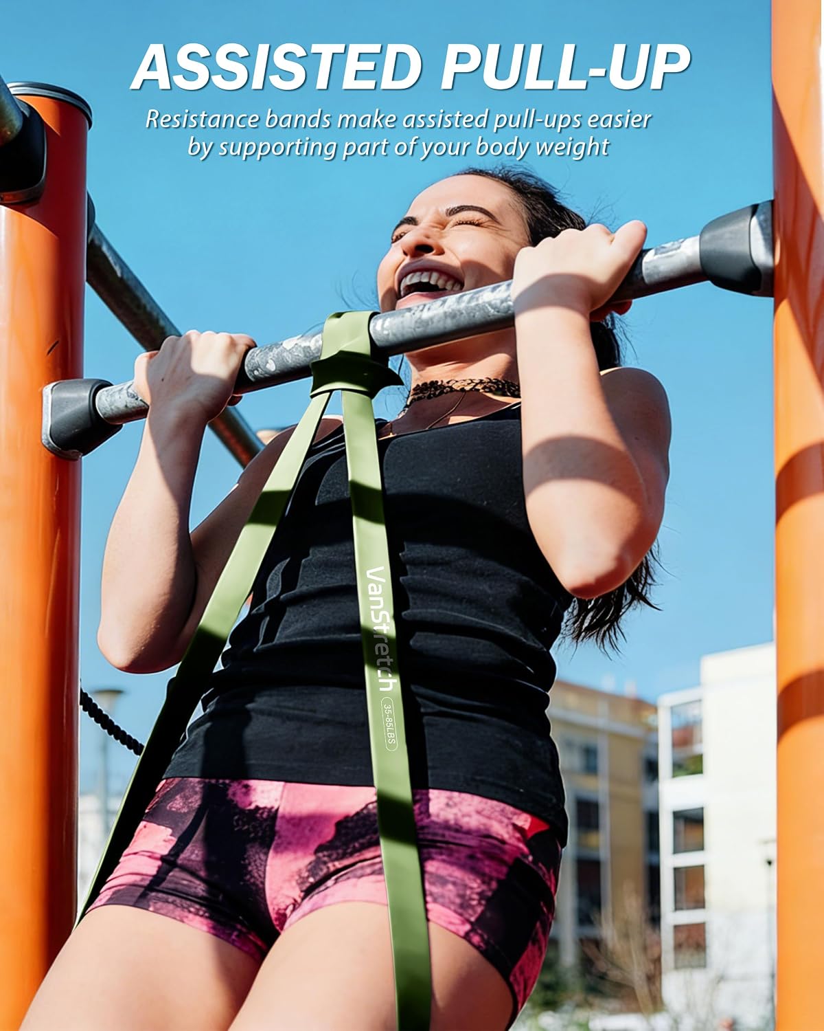 Detalle de VanStretch RB00B4 Resistance Bands, 5 Levels, TPE, Green