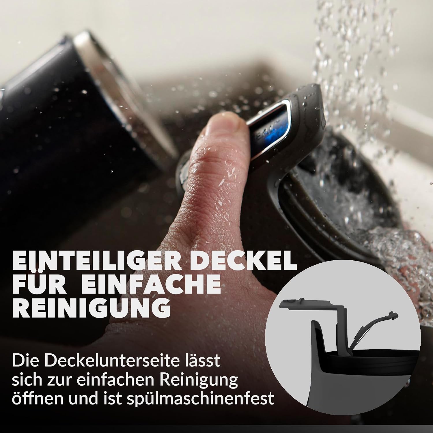 Detalle de Contigo Thermobecher West Loop Autoseal aus Edelstahl (470 ml) – auslaufsicherer Reisebecher