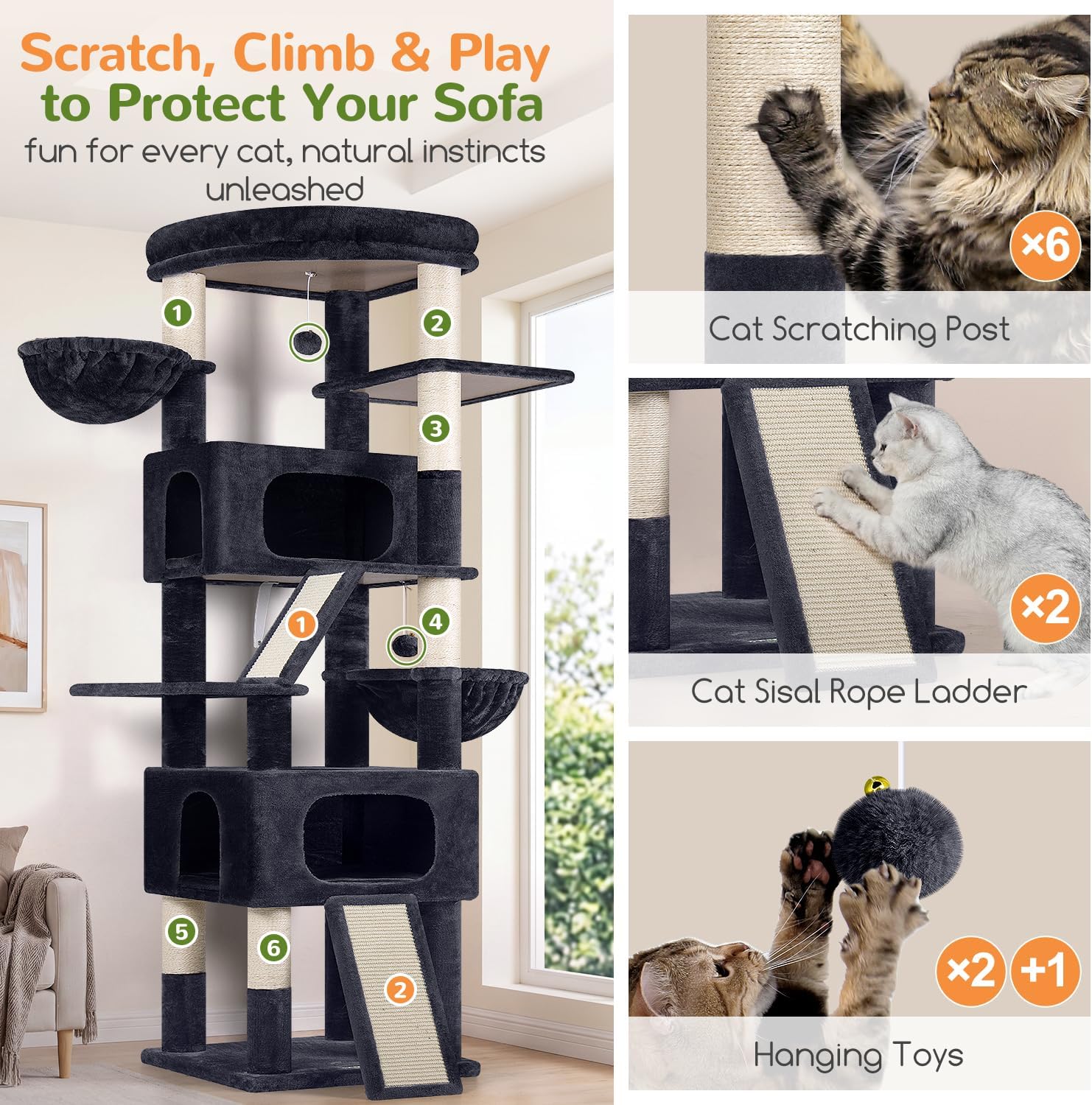 Detalle de Globlazer Cat Tree S80H