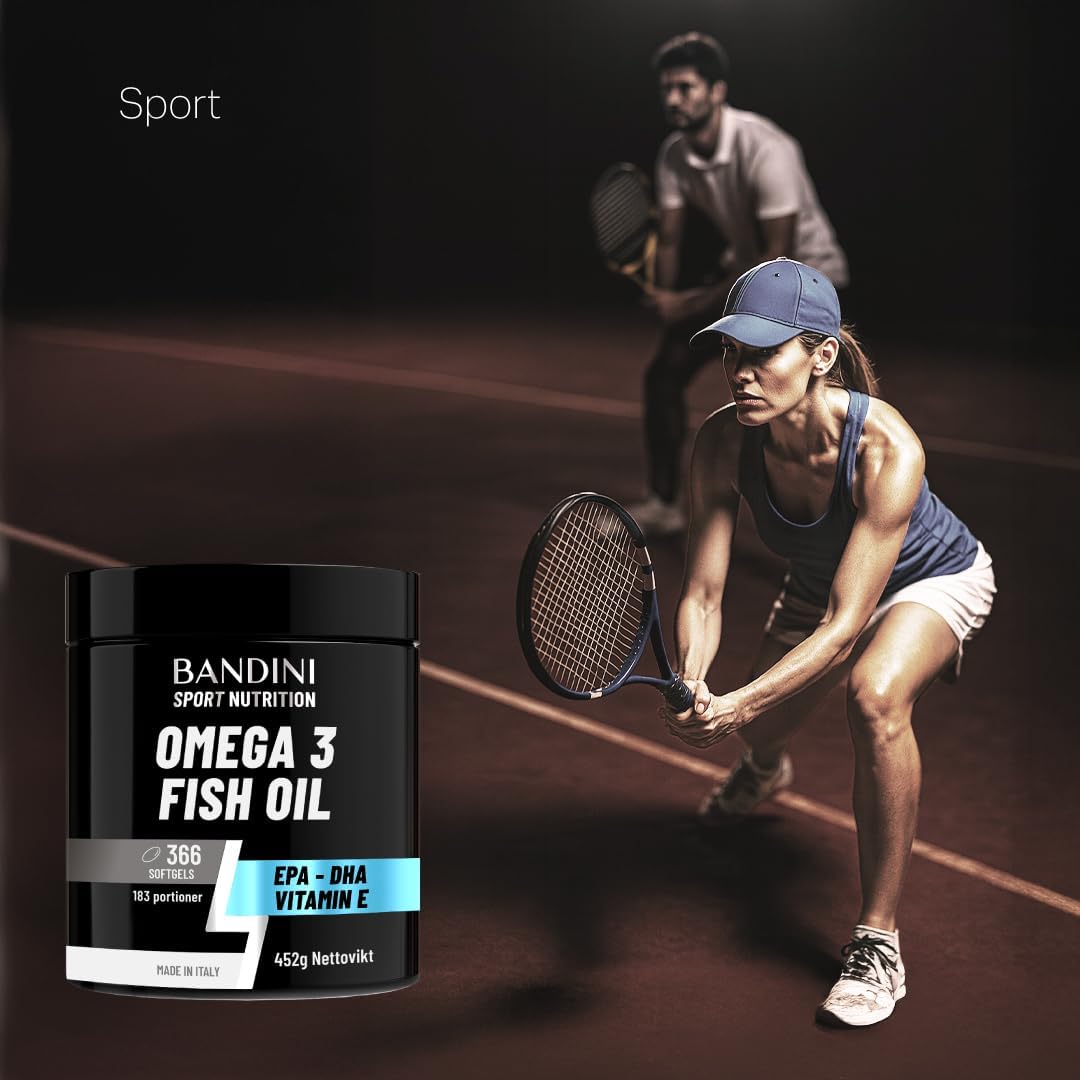 Detalle 2 de BANDINI Omega 3 fiskolja, 366 mjuka kapslar med EPA och DHA