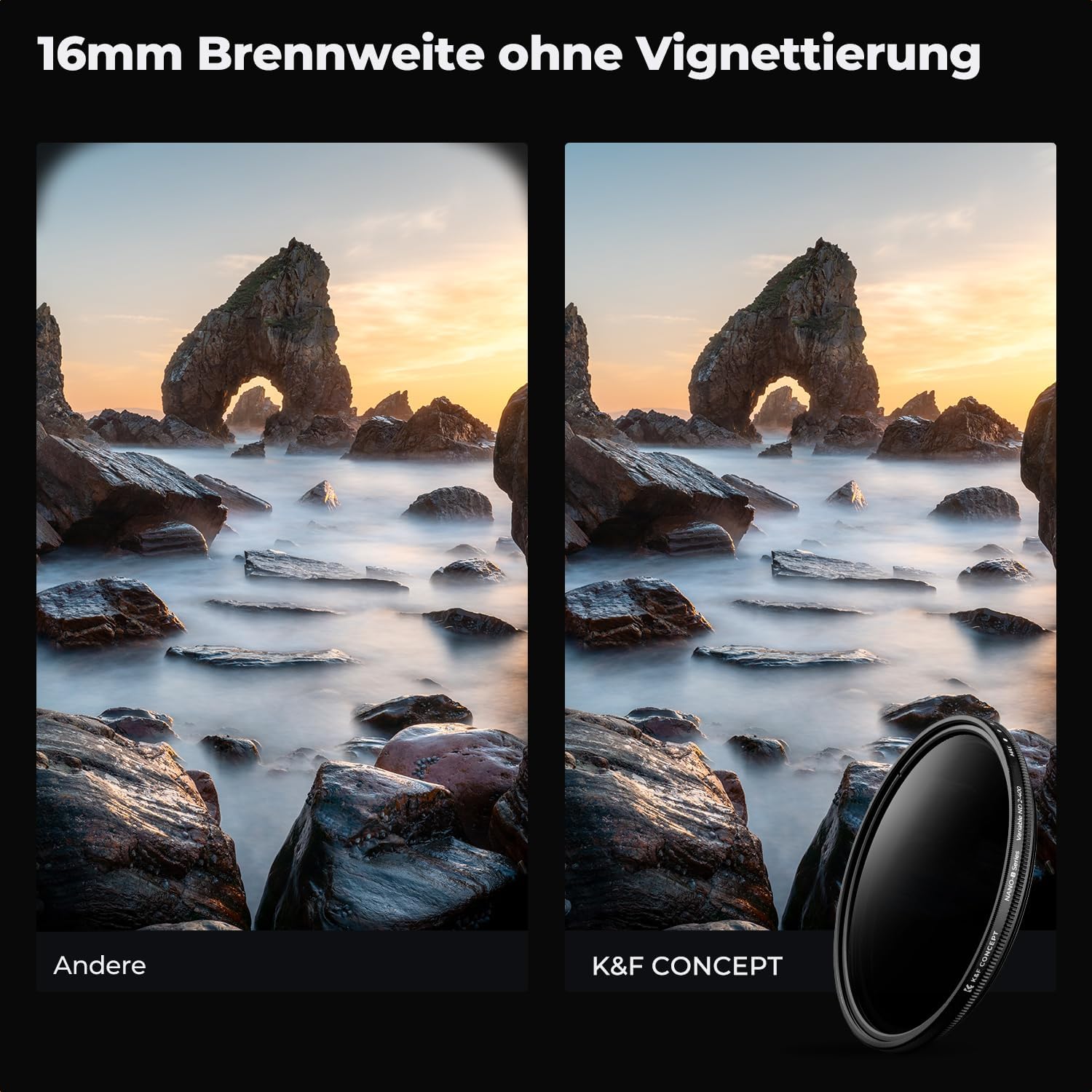 Detalle 2 de K&F CONCEPT 67mm ND Filter ND2-400