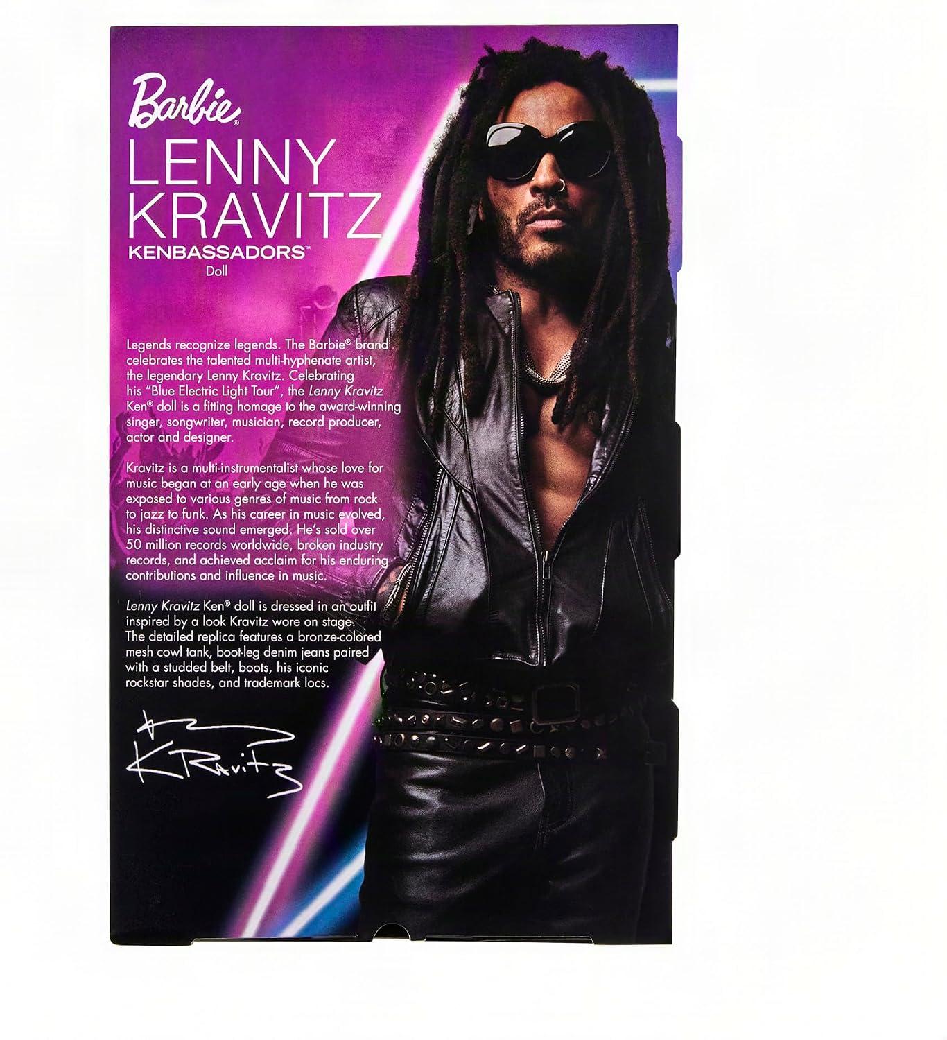 Detalle 2 de Barbie Signature Kenbassadors Lenny Kravitz JBJ43 Collectible Fashion Doll