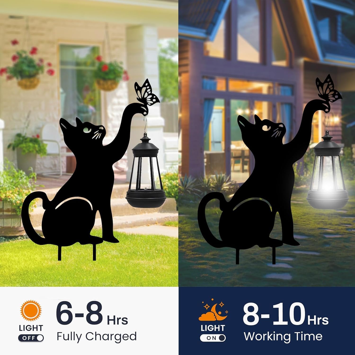 Thumbnail 1 de Twinbling Black Cat Yard Decorations Outdoor with Solar Lights