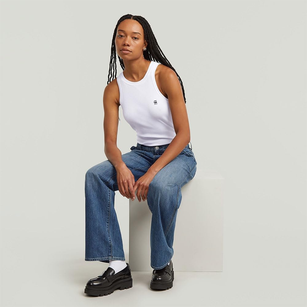 Detalle de G-Star Femmes Judee Carpenter Loose Jeans — coupe ample et détails affirmés