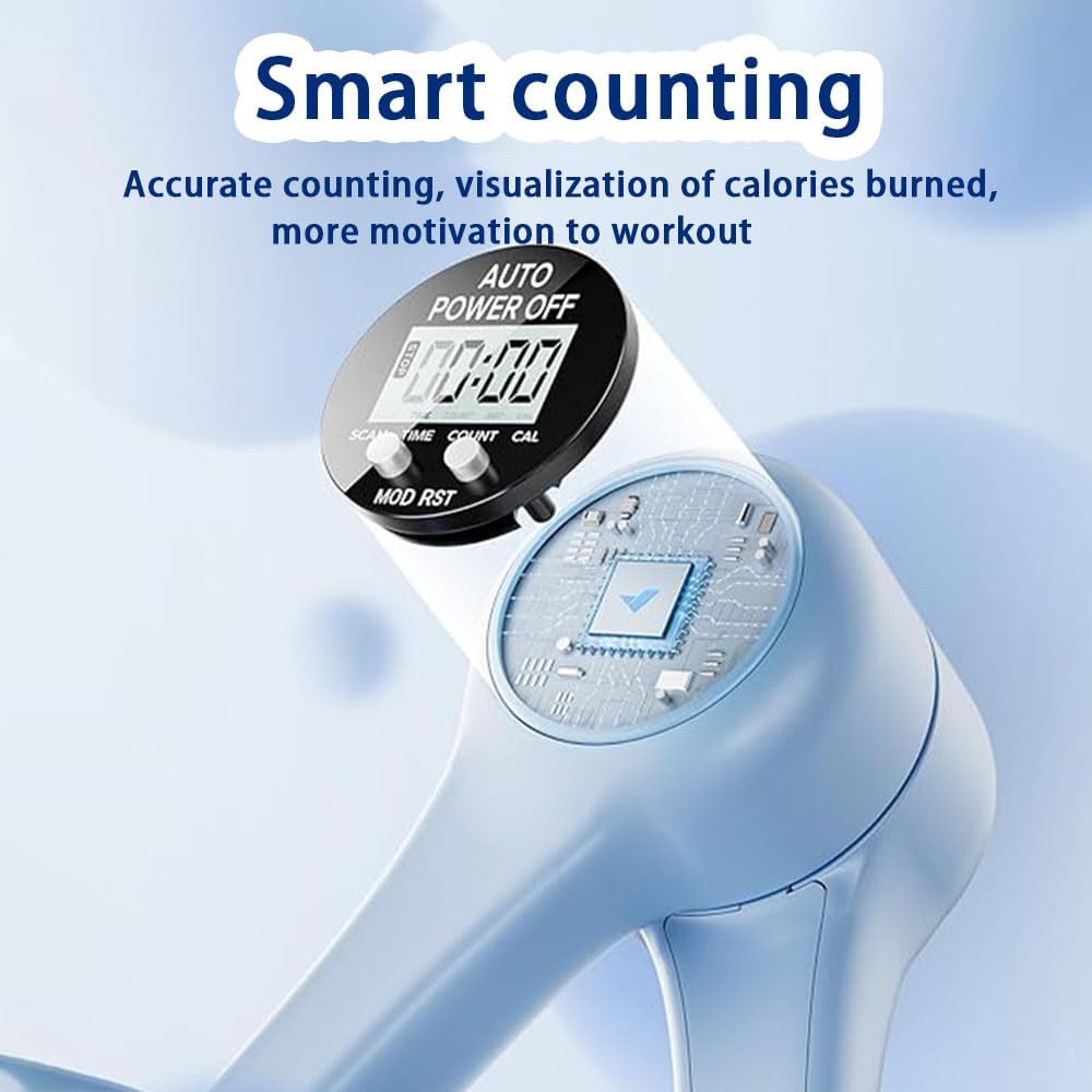 Detalle de Beckenbodentrainer & Oberschenkeltrainer für Frauen – kompakt, 360° Rotation, LCD-Display