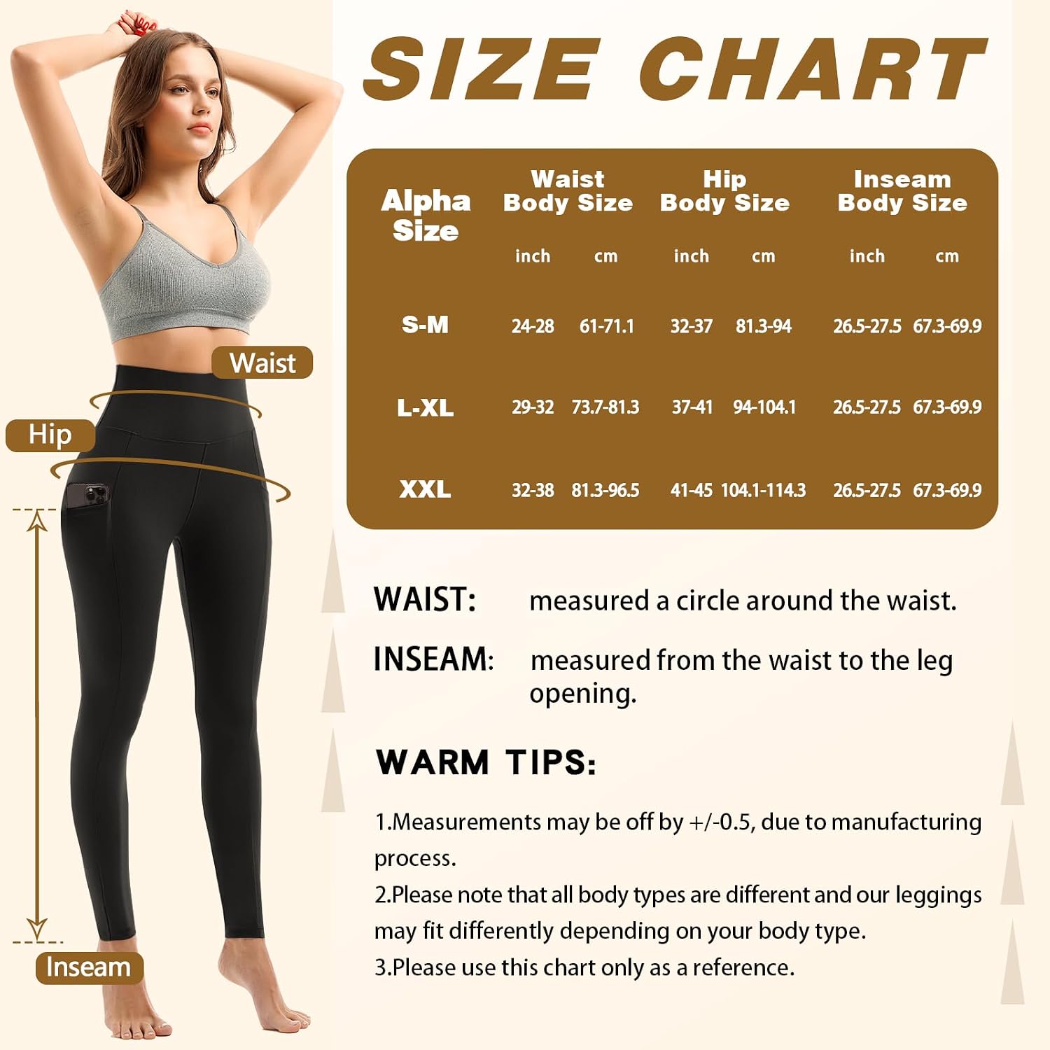 Detalle de Sanpetix leggings for women with pockets
