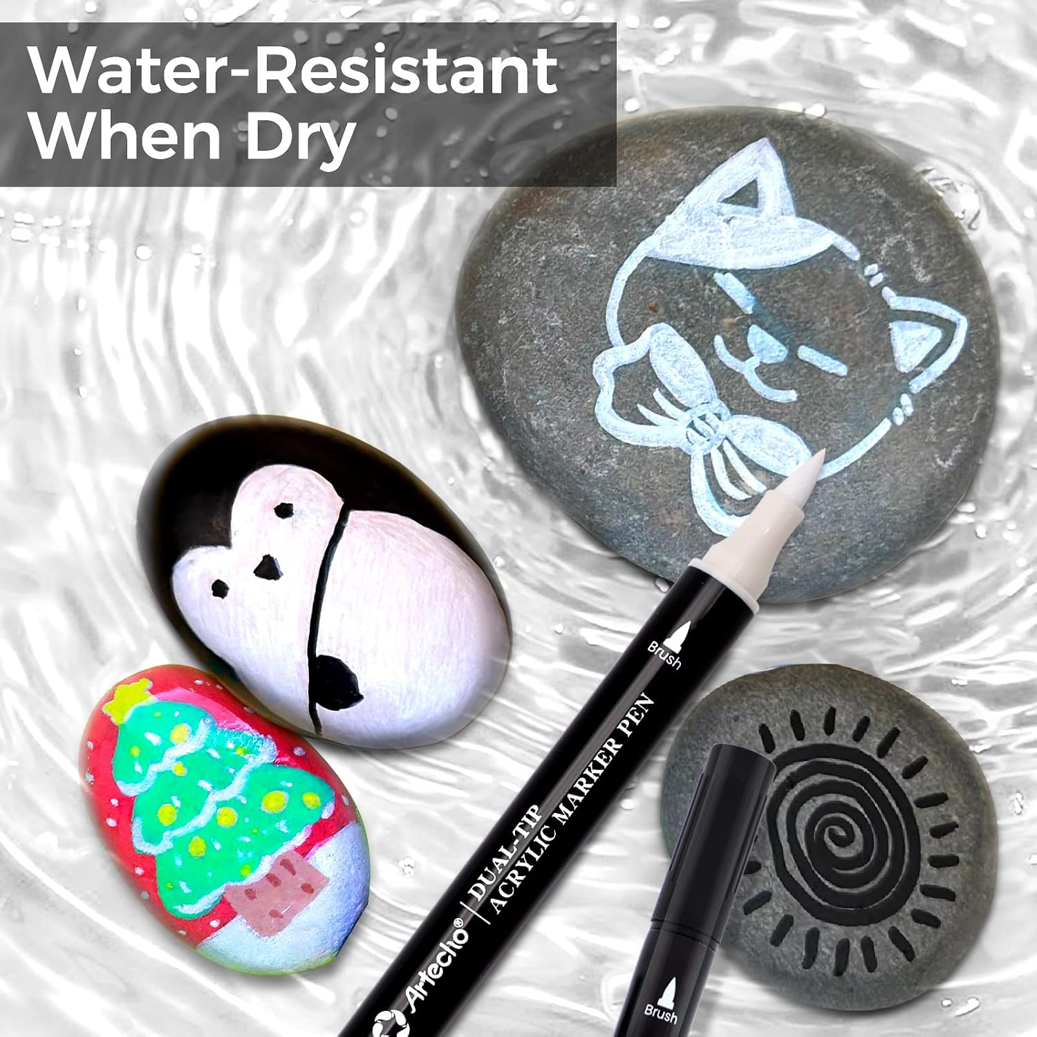 Thumbnail 2 de Artecho Dual-Tip Acrylic Paint Pens