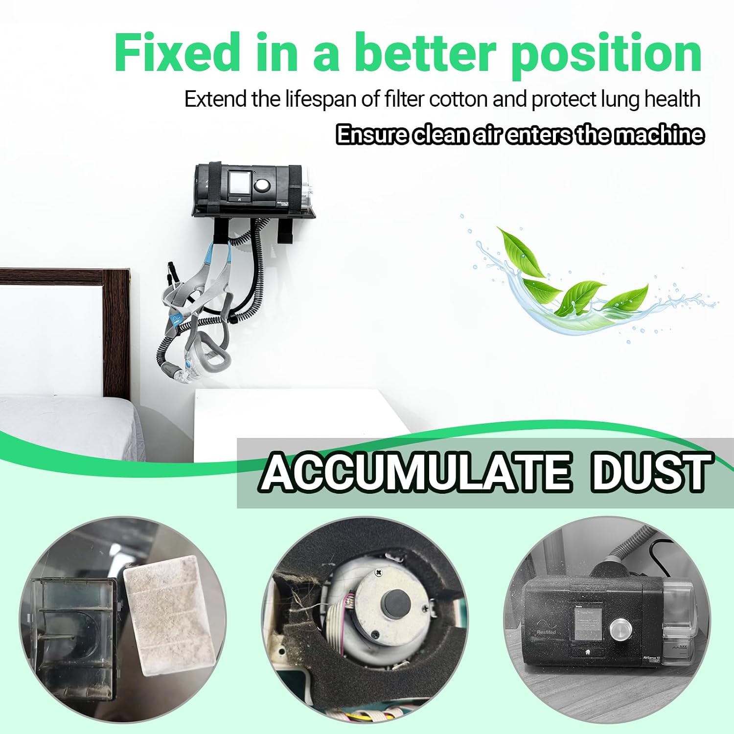 Thumbnail 4 de CPAP Wall Mount Shelf for ResMed AirSense 11