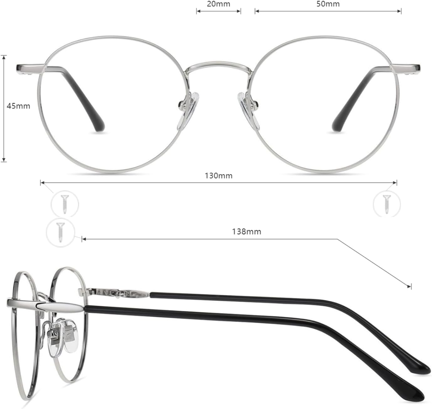 Thumbnail 5 de Firmoo Blaulichtfilter Brille (Lesebrille) mit 1,75x Vergrößerung – Anti-Glanz Computerbrille für PC, Handy & TV