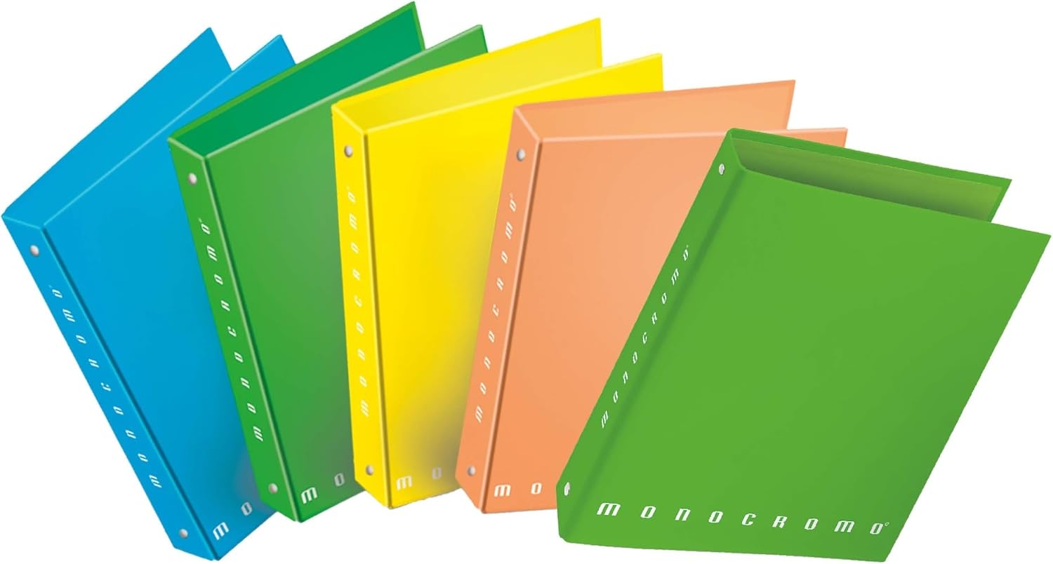 Thumbnail 6 de Pigna MONOCROMO GREEN Raccoglitore con anelli f.to A4 (27x32 cm) - 5 pezzi