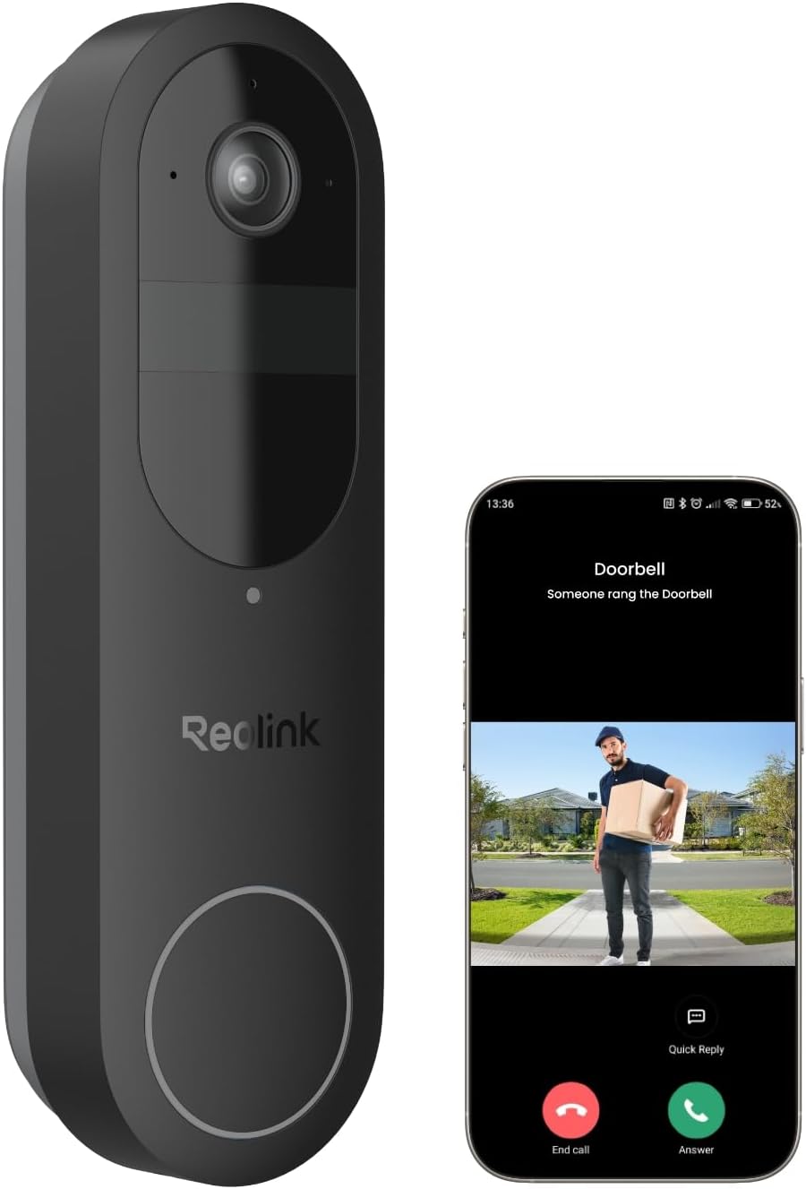 Detalle de Reolink Video Doorbell 2K Akku Türklingel
