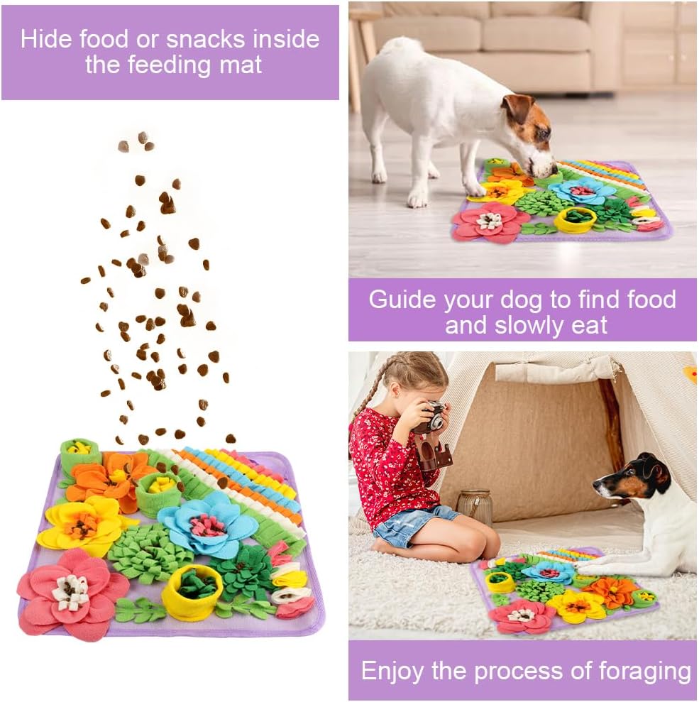Detalle 2 de OSDUE Tappeto Olfattivo Cane 39 cm – Foraggiamento e Addestramento con Gioco di Snuffle