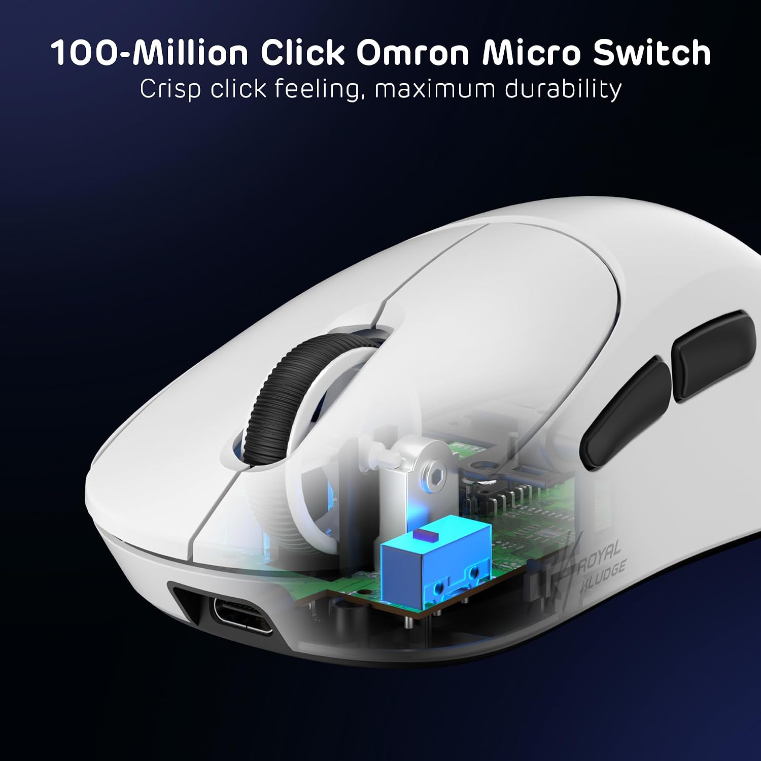Thumbnail 6 de RK ROYAL KLUDGE MG5 8K mouse gaming wireless con sensore PAW3950 e doppia frequenza