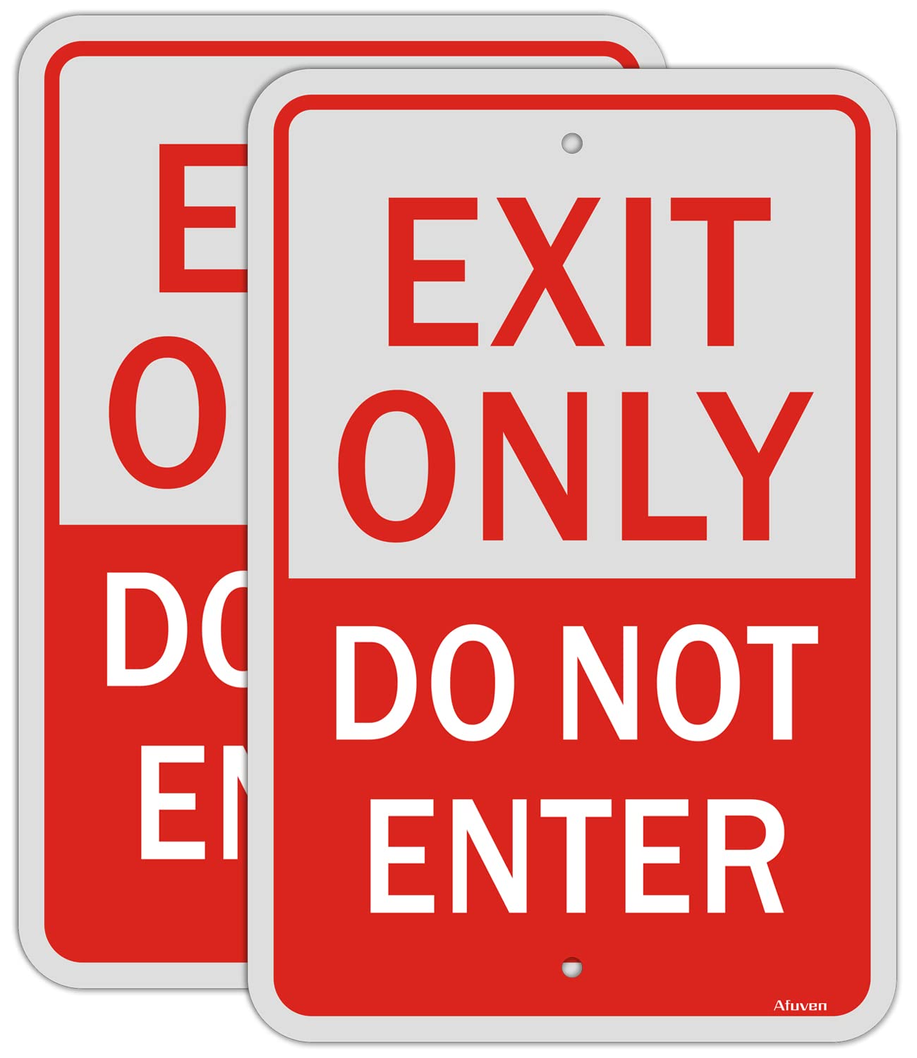 Detalle de Exit Only Do Not Enter Sign 12 x 18 Inch