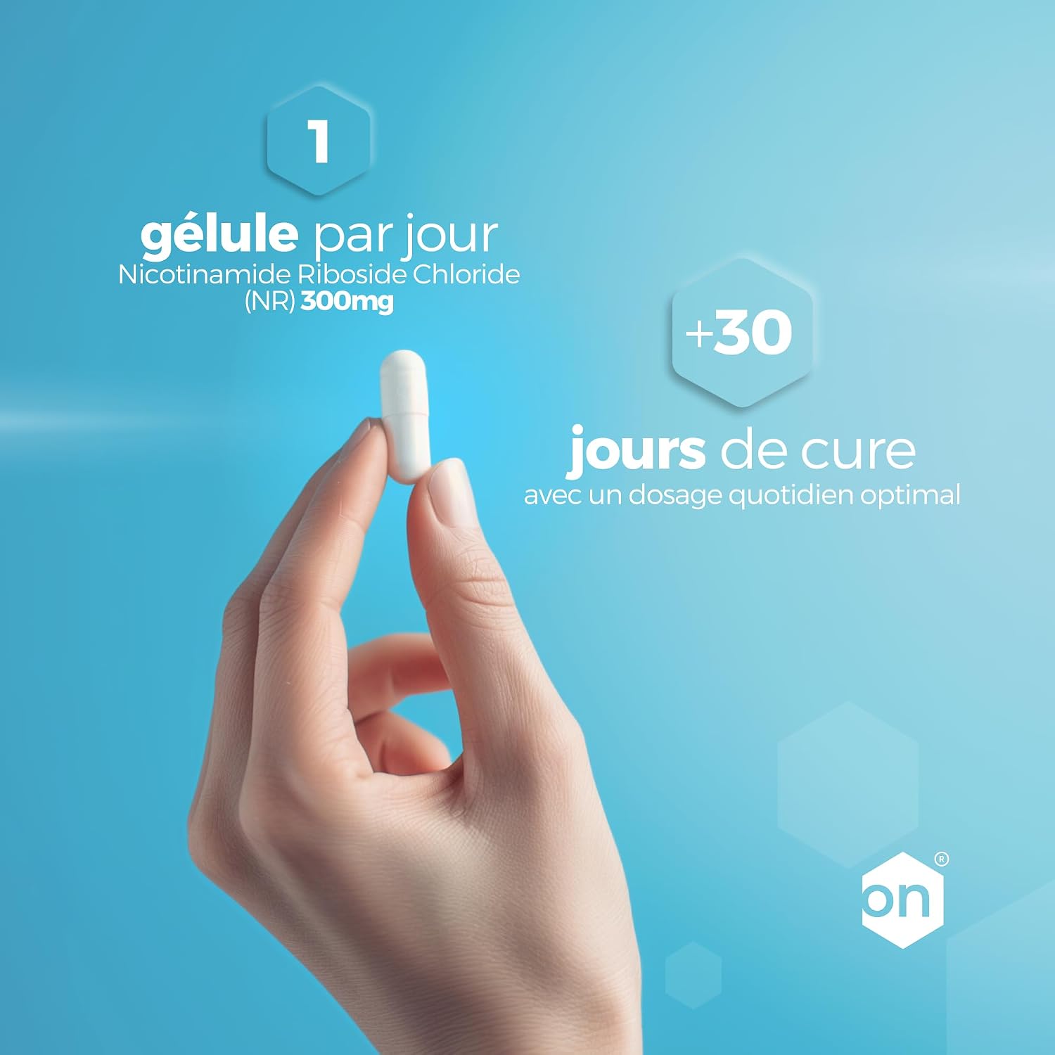 Thumbnail 5 de NAD+ Nicotinamide Riboside Chloride 300 mg – Cure d’un mois (30 gélules véganes) – Fabriqué en France
