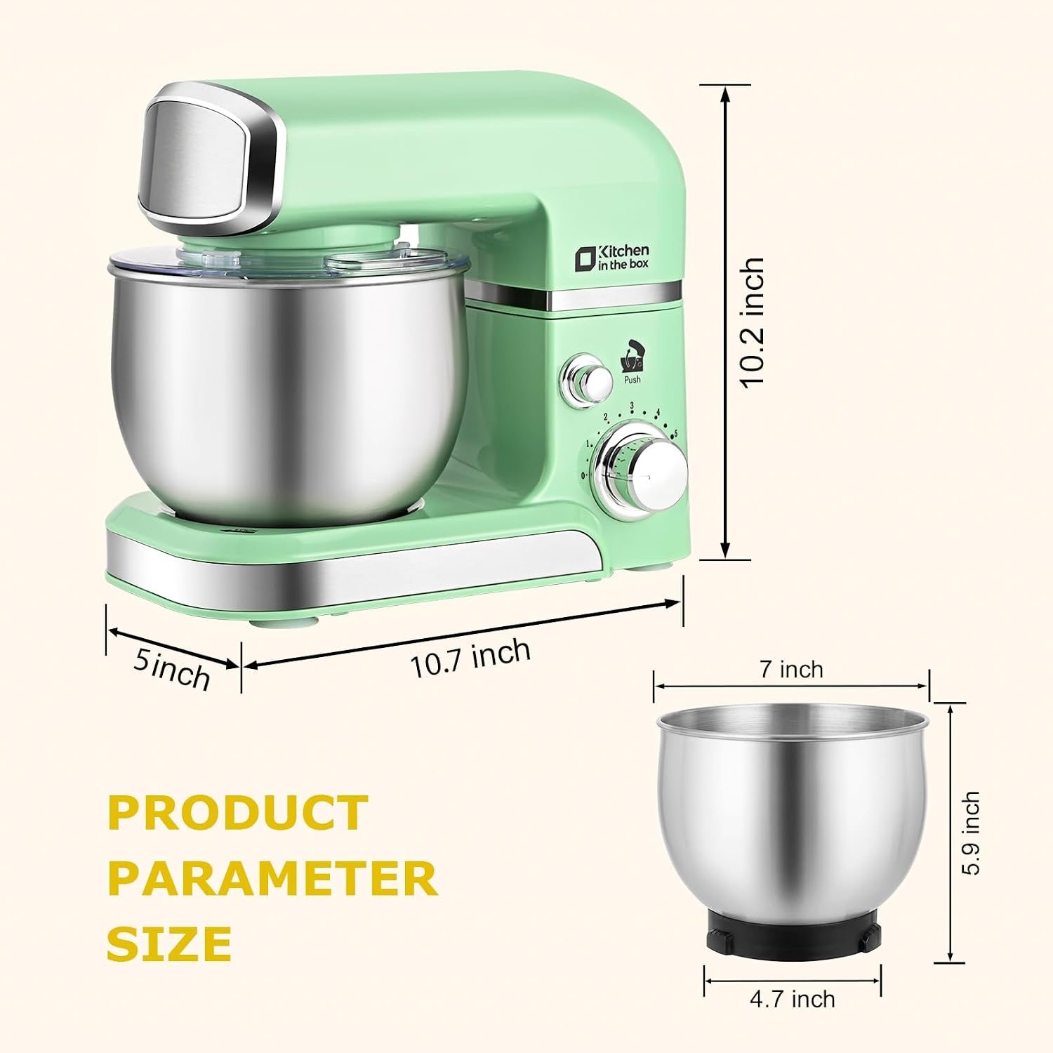 Thumbnail 1 de Kitchen in the box Stand Mixer 3.2 Qt 🍽