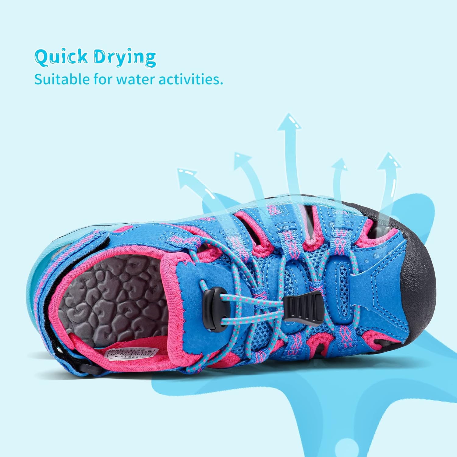 Thumbnail 3 de DREAM PAIRS Boys Girls Summer Outdoor Athletic Sport Sandals (Hook-and-Loop Adjustable) for Kids