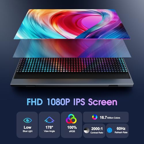 Thumbnail 2 de COOLHOOD Monitor Portátil 15.6" FHD IPS USB-C/Mini HDMI
